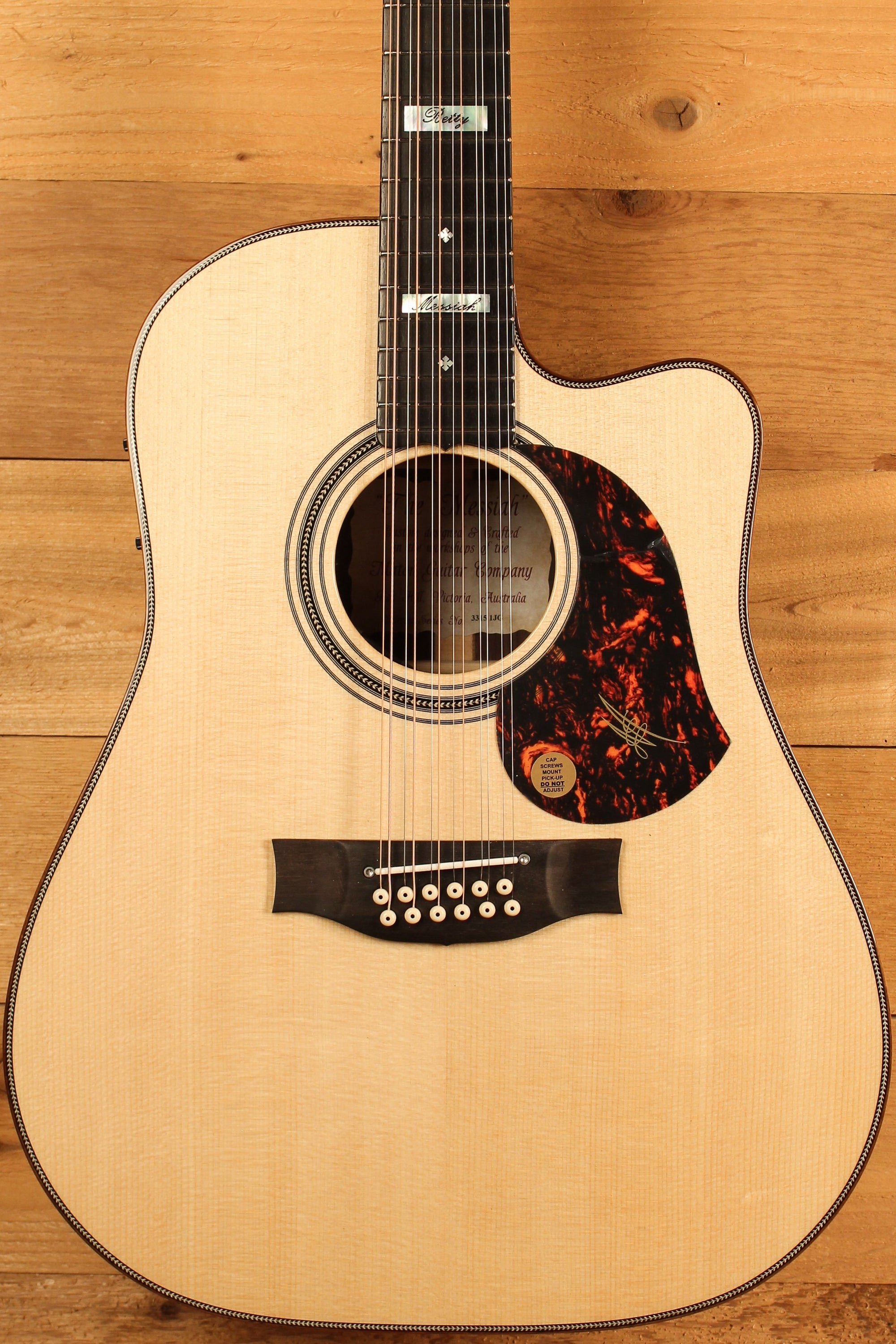 Maton EM100C 12-String Messiah Custom w/ Sitka Spruce & Indian Rosewood ID-13476 - Artisan Guitars
