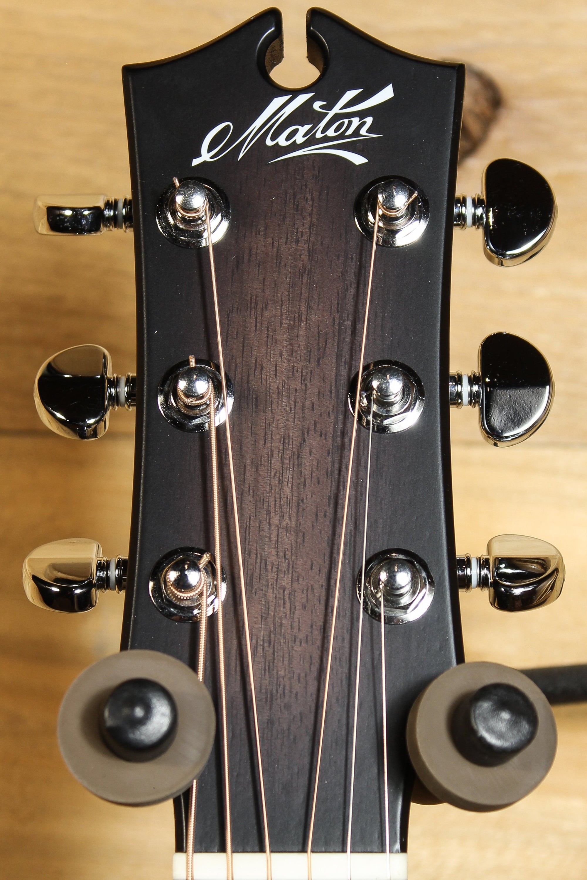Maton EBG808 Custom w/ AA Sitka Spruce & Blackwood w/ Ghost Black Finish ID-13694 - Artisan Guitars