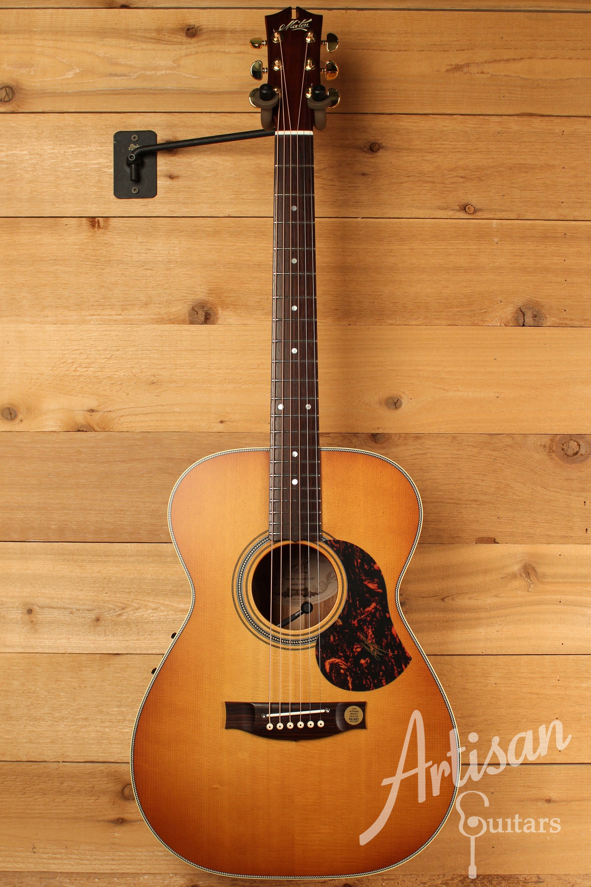 Maton EBG808 Nashville Series Sitka Spruce & Blackwood w/ Vintage Amber Sunburst Finish ID-12779 - Artisan Guitars