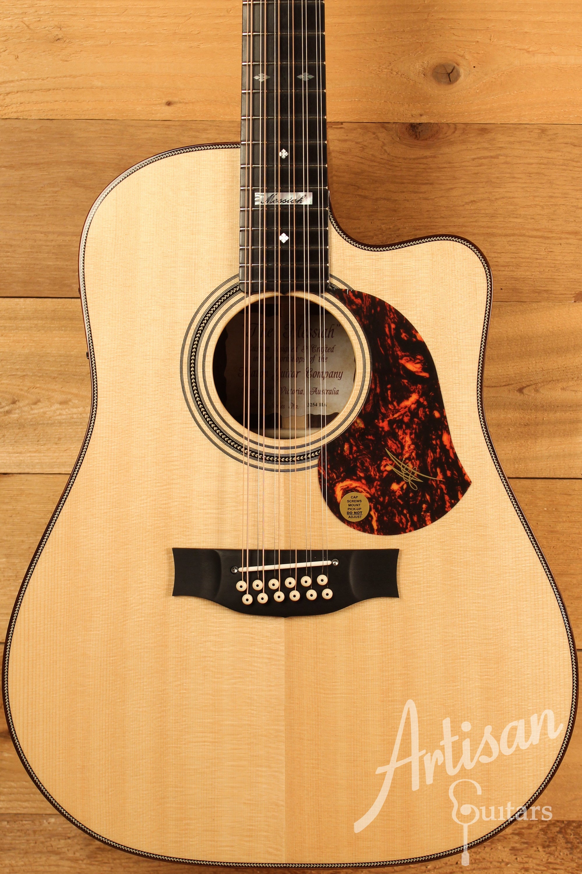 Maton EM100C 12-String Messiah Guitar Sitka Spruce & Indian Rosewood\ ID-12980 - Artisan Guitars