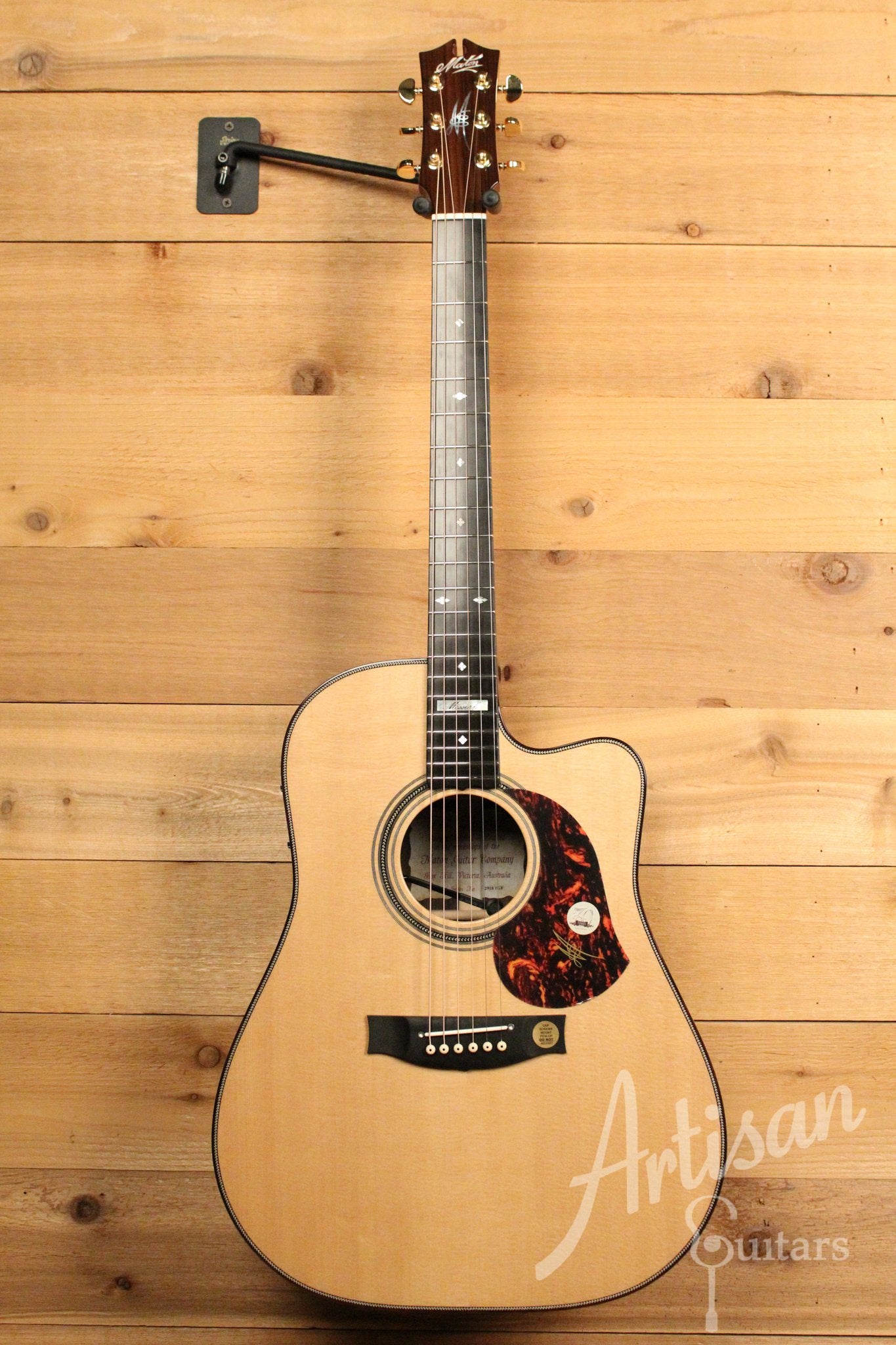 Maton EM100C Messiah Guitar Sitka Spruce and Indian Rosewood ID-11550 - Artisan Guitars