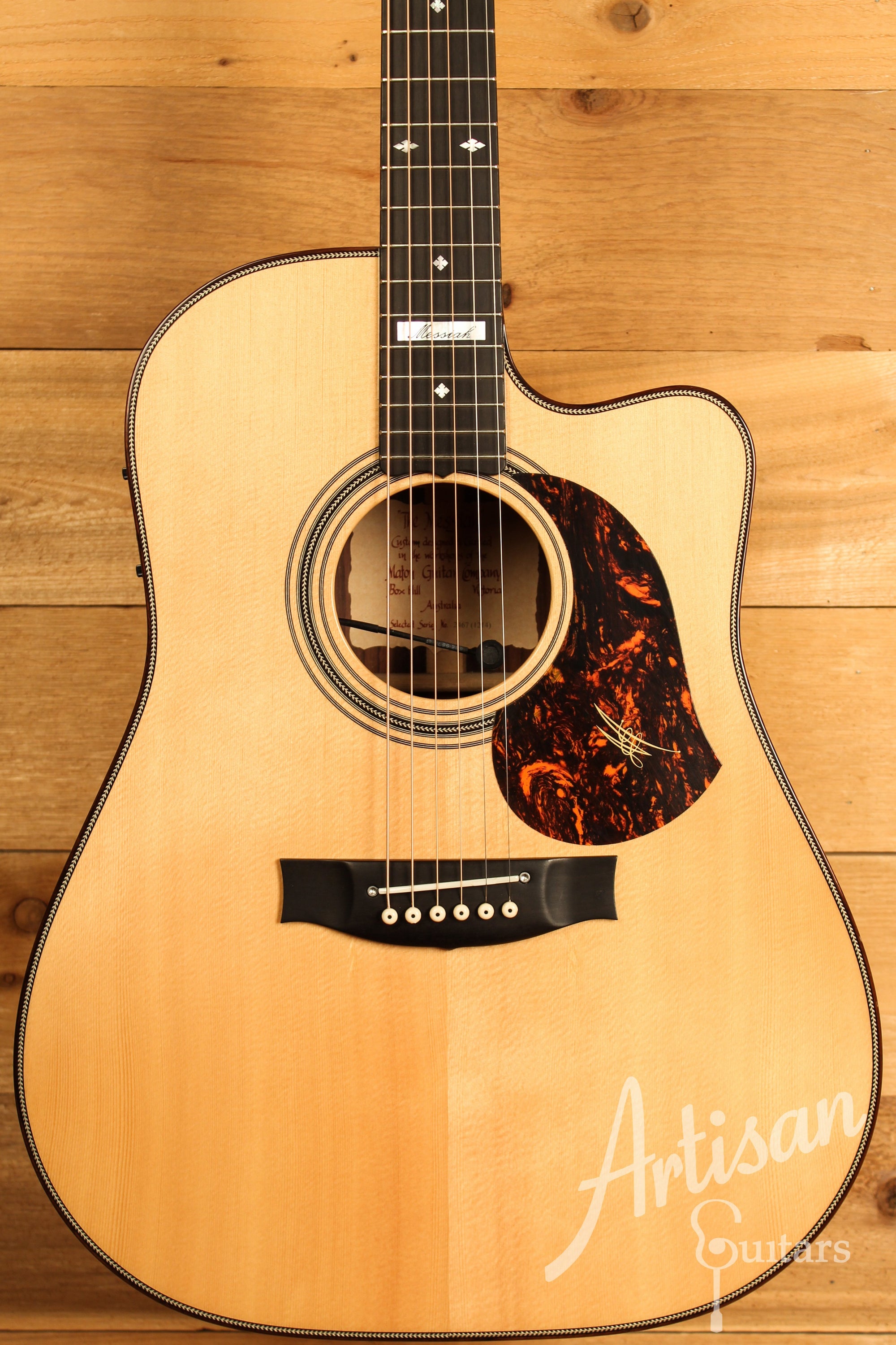 Maton EM100C Messiah Guitar Sitka Spruce and Indian Rosewood Pre-Owned 2015 ID-12366 - Artisan Guitars