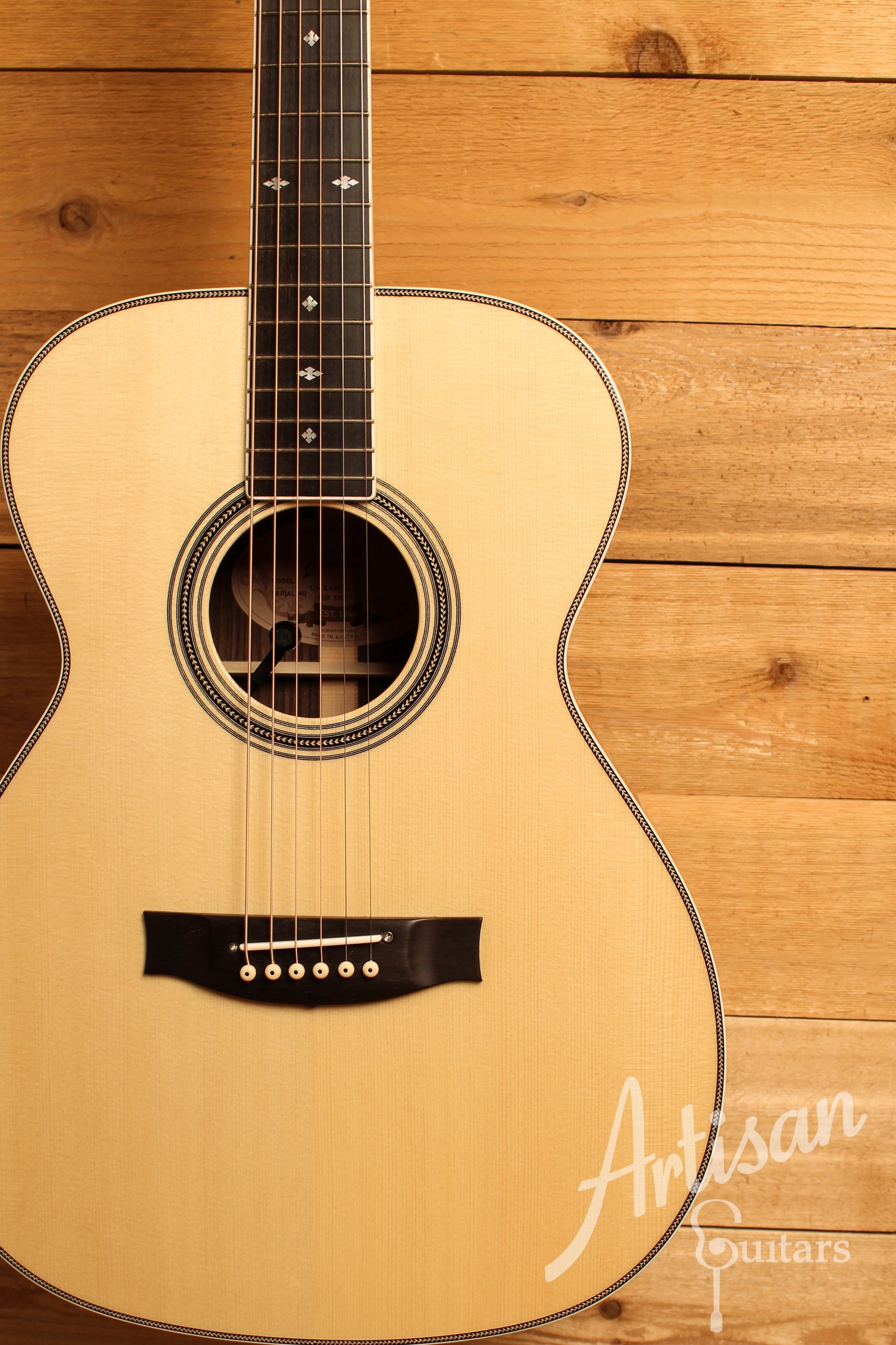 Maton Custom Shop Classic Guitar with European Spruce and Indian Rosewood ID-12374 - Artisan Guitars
