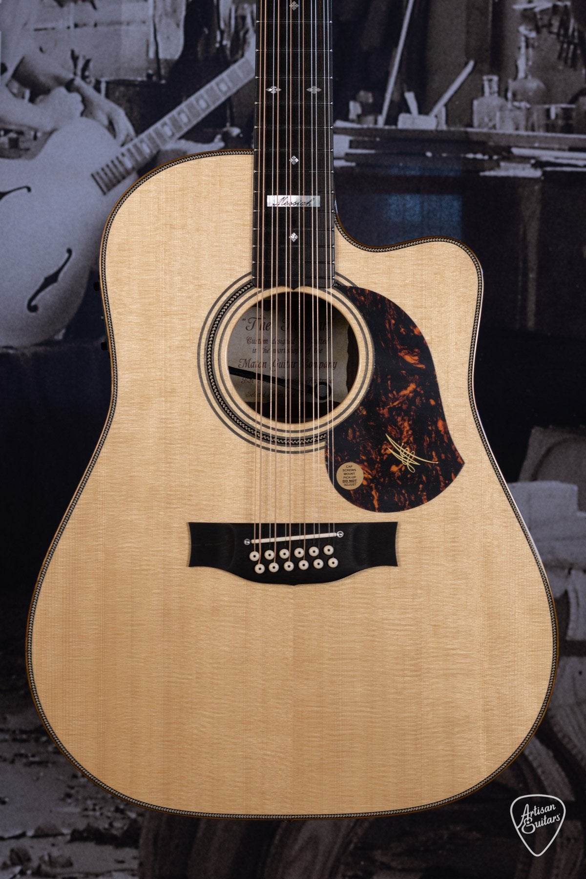 Maton EM100C 12-String Messiah Guitar Sitka Spruce & Indian Rosewood - 15100 - Artisan Guitars