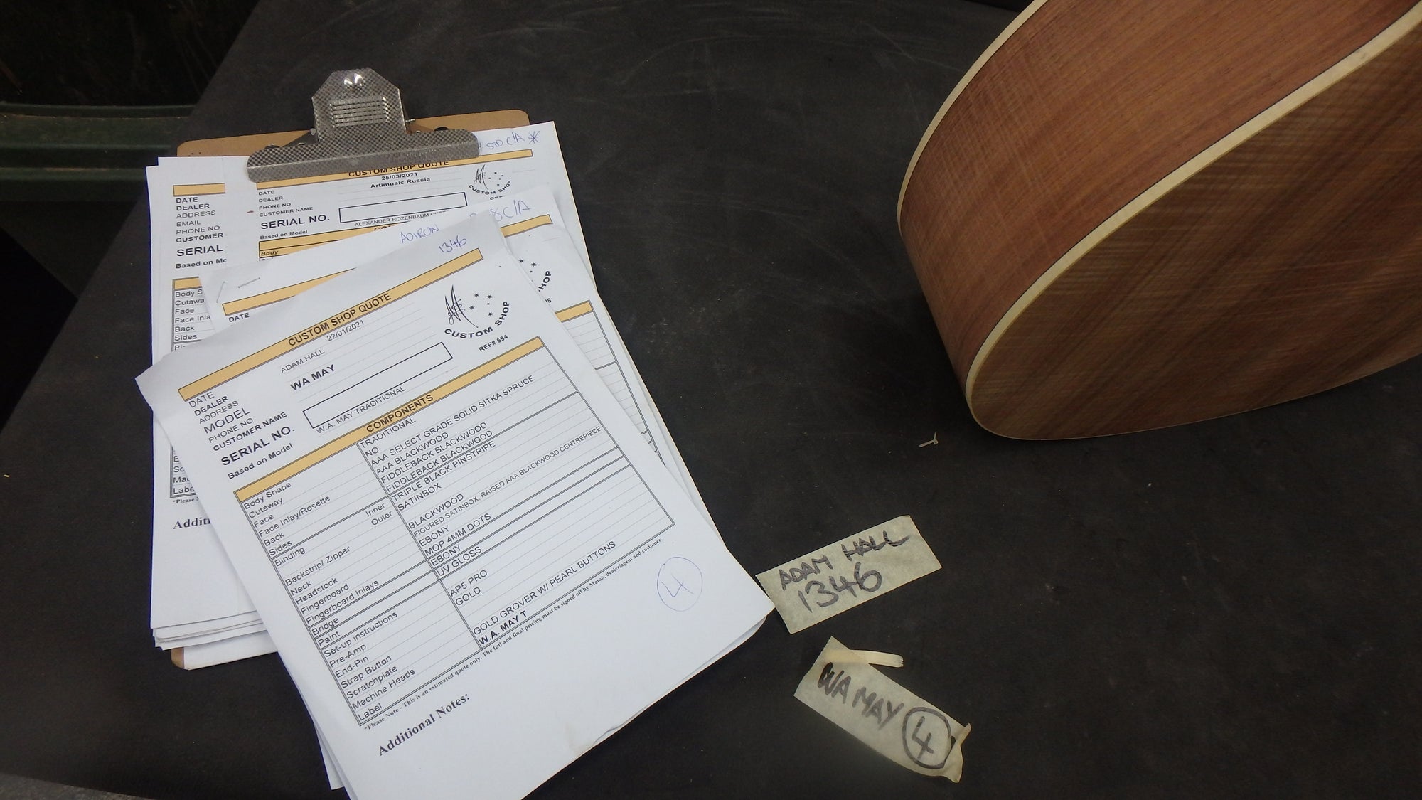 Maton Guitars Custom Shop WA May - 16161