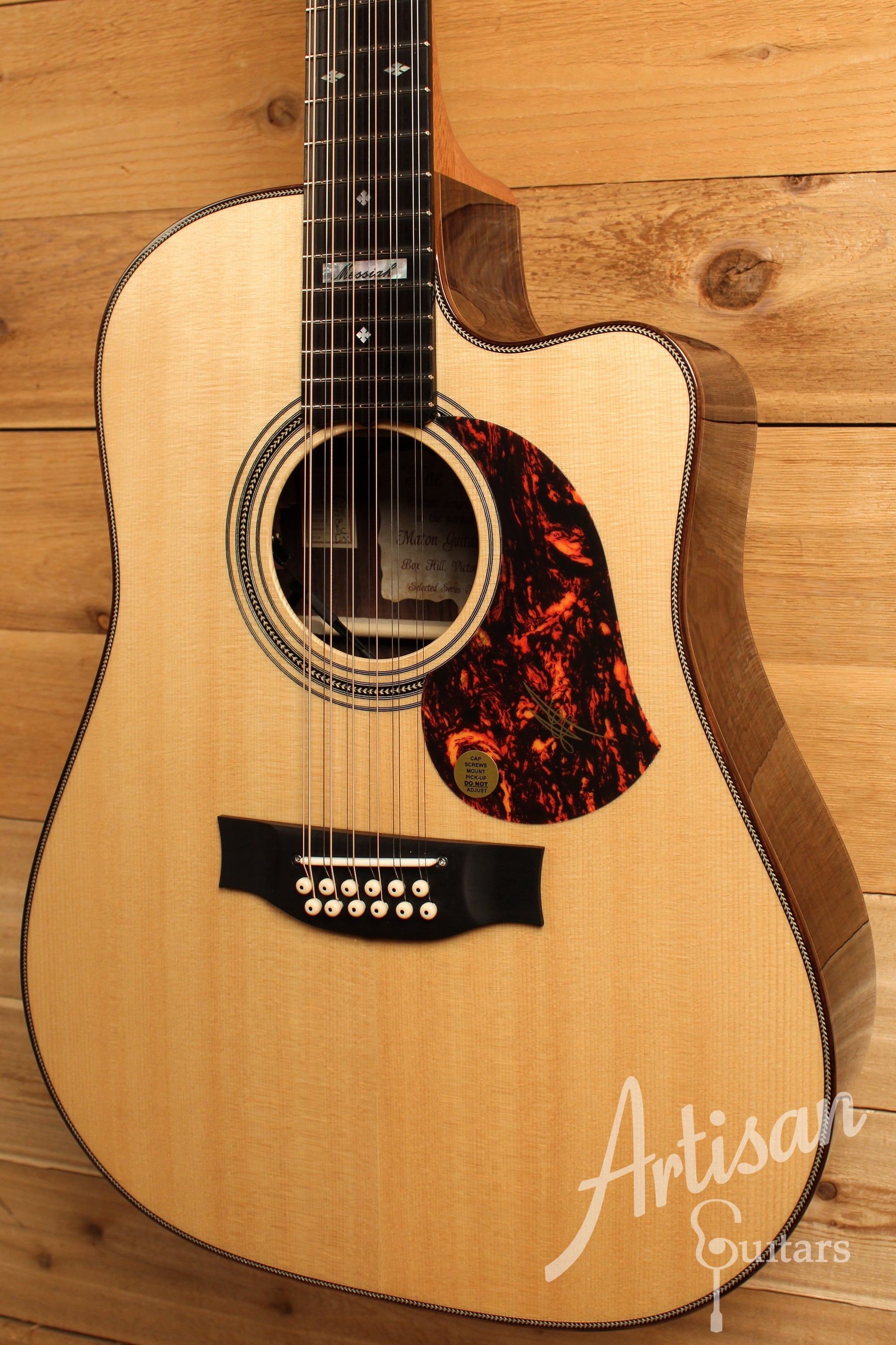 Maton EM100C 12-String Messiah Guitar Sitka Spruce & Indian Rosewood\ ID-12980 - Artisan Guitars