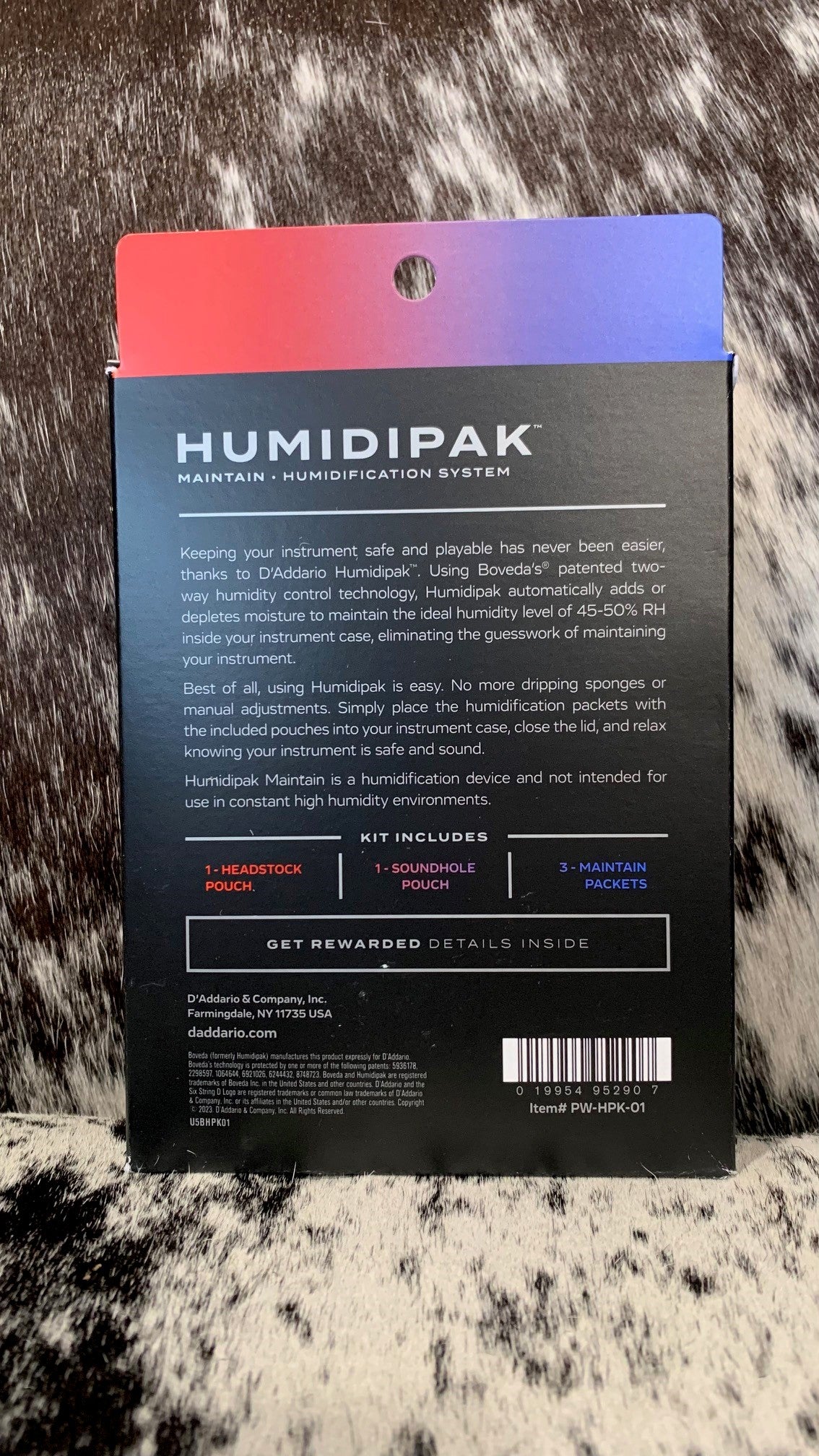 D'Addario Humidipak System ID-12238