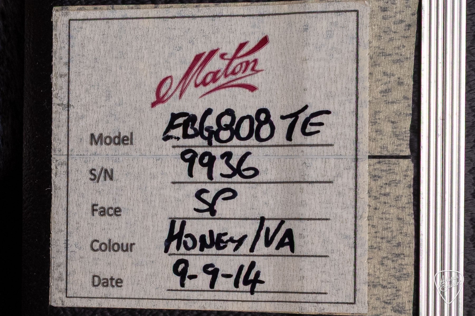 Maton Guitars PRE-OWNED EBG-808-TE Tommy Emmanuel - 17092