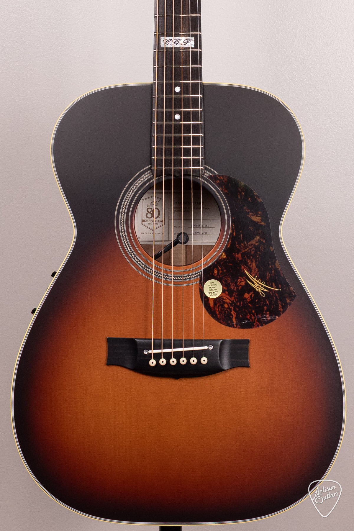 Maton Guitars EBG-808-TE Tommy Emmanuel Custom Sunburst - 17167
