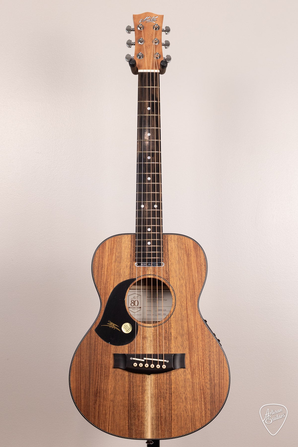 Maton Guitars LEFTY EMBW-6 All Blackwood Mini - 17160