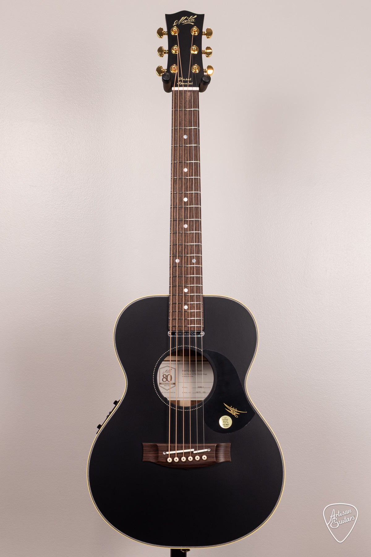 Maton Guitars Custom JET BLACK EMD6 Diesel Mini - 17180