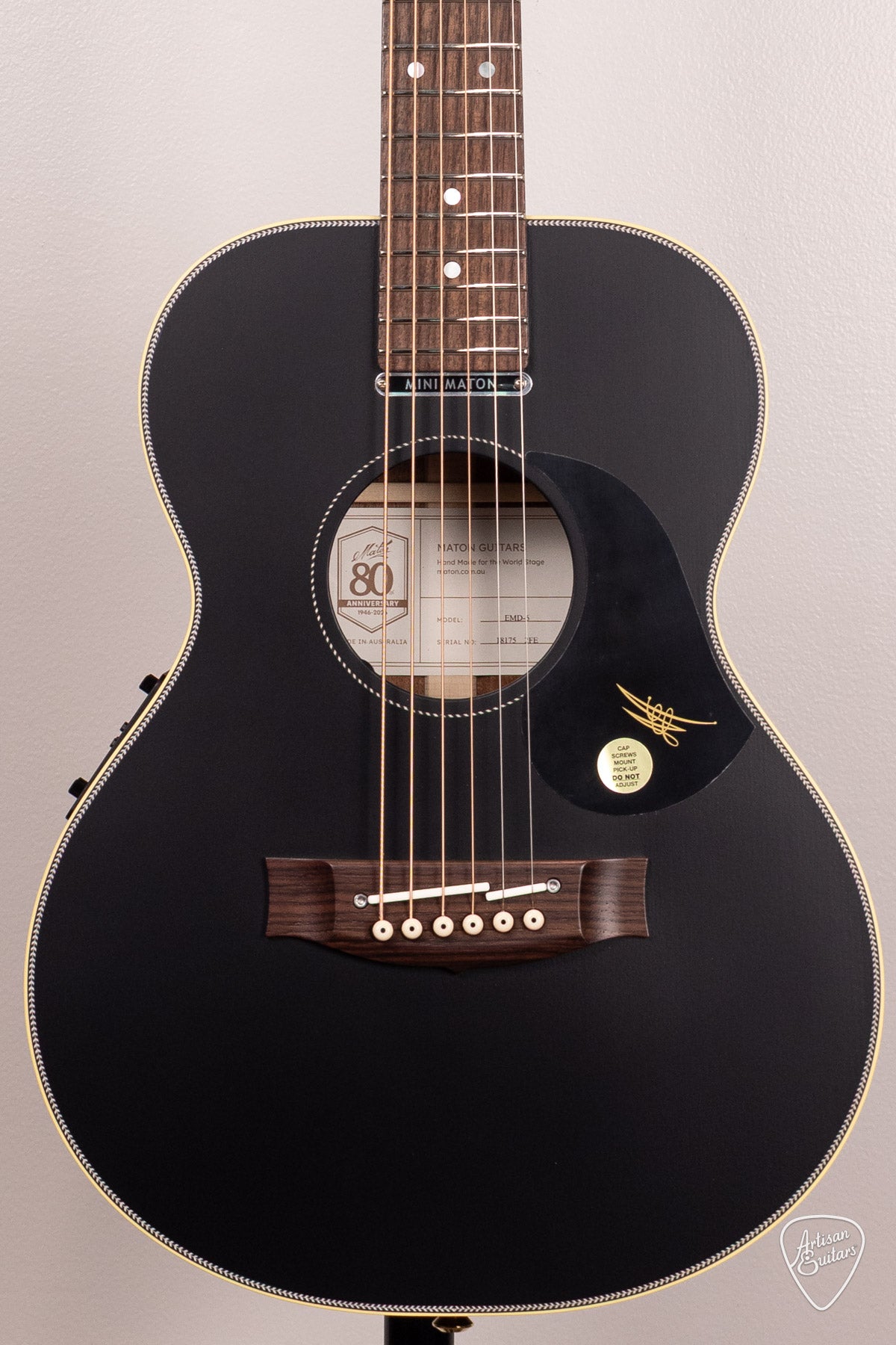 Maton Guitars Custom JET BLACK EMD6 Diesel Mini - 17180