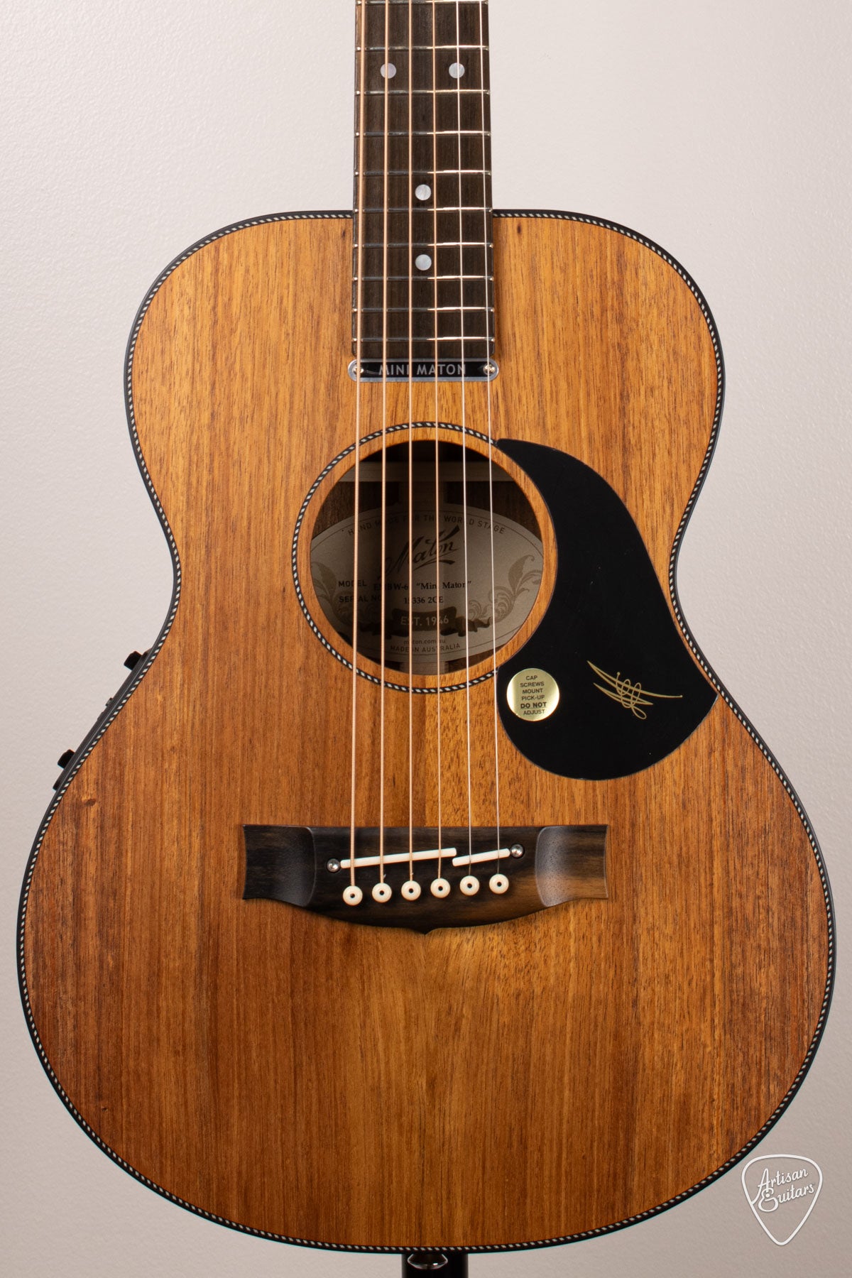 Maton Guitars EMBW6 All Blackwood Mini 16577 Artisan Guitars