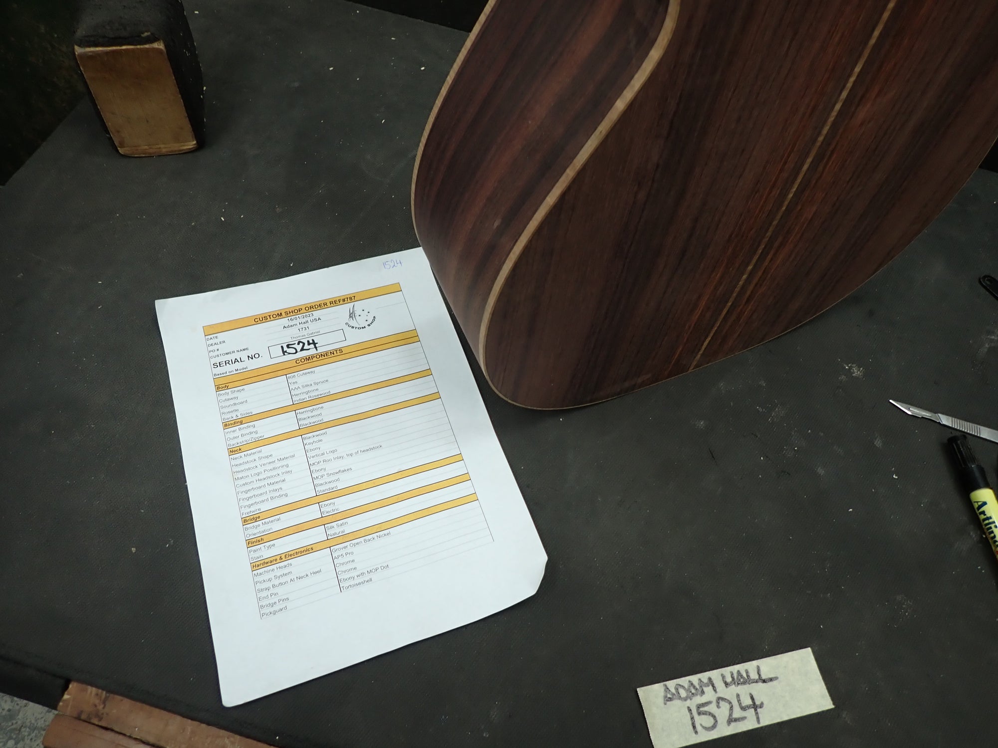 Maton Guitars Custom Shop 808 Cutaway - 16534