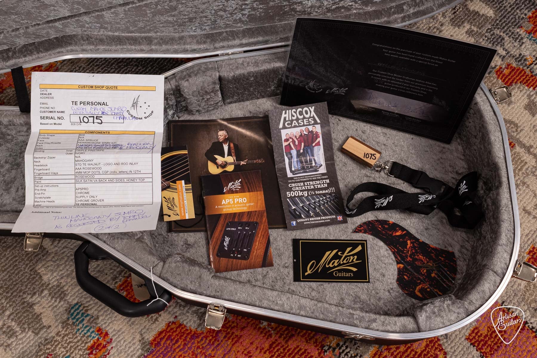 Maton Custom Shop TE Personal Jumbo Thinline - 16964