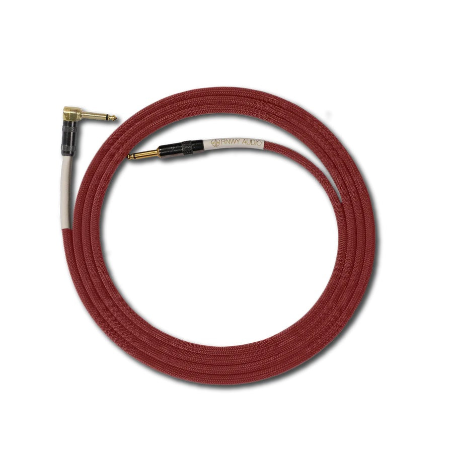 Runway Audio Guitar Cable - 10' Right Angle - 10RA-RED
