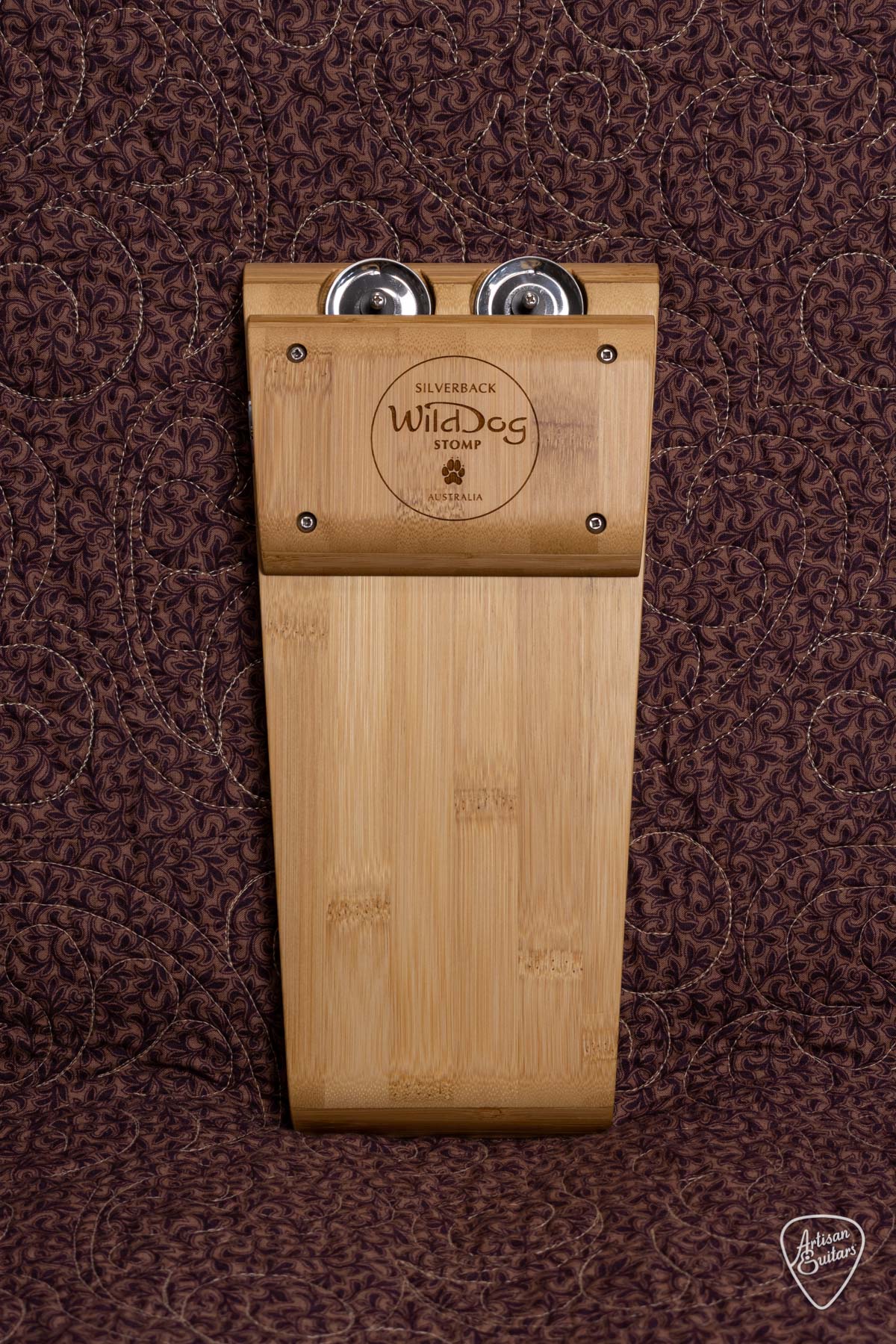 Wild Dog Silverback Stomp Box w/ Bamboo Timber & Tamborine Jingles - WD-381022