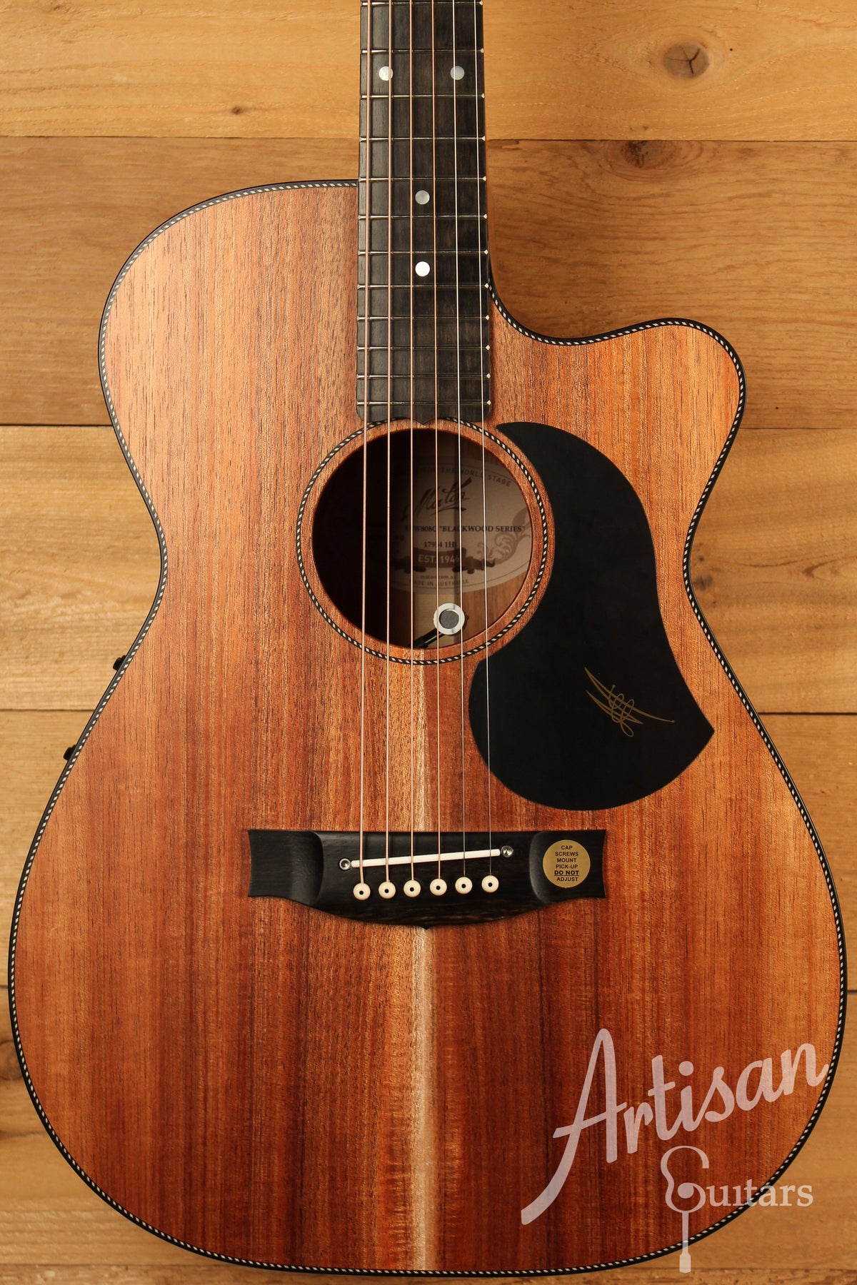 Maton EBW808 Cutaway Guitar w/ Blackwood Top, Back & Sides w/ AP5 Pro Pickup System ID-12992 - Artisan Guitars