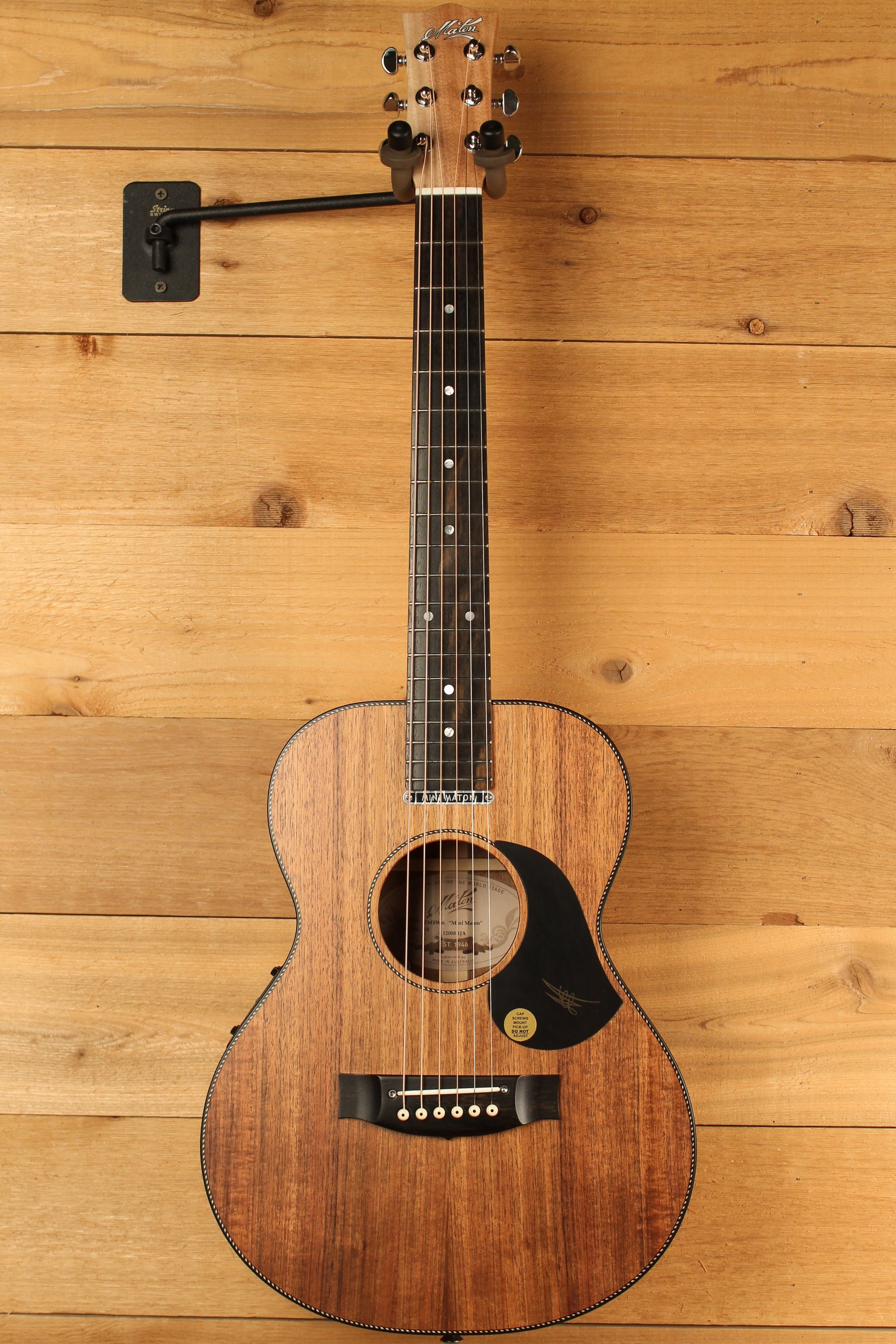 Maton EMBW6 Mini Guitar w/ Blackwood Top, Back & Sides and AP5 Pro Pickup System ID-13088 - Artisan Guitars