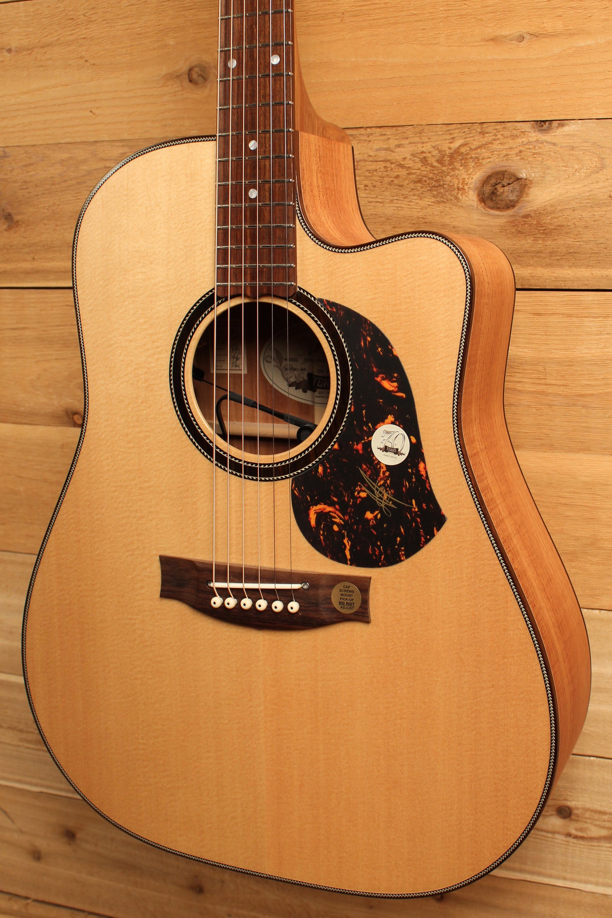 Maton 70th Anniversary Dreadnought Cutaway Sitka Spruce and Blackwood ID-13257 - Artisan Guitars