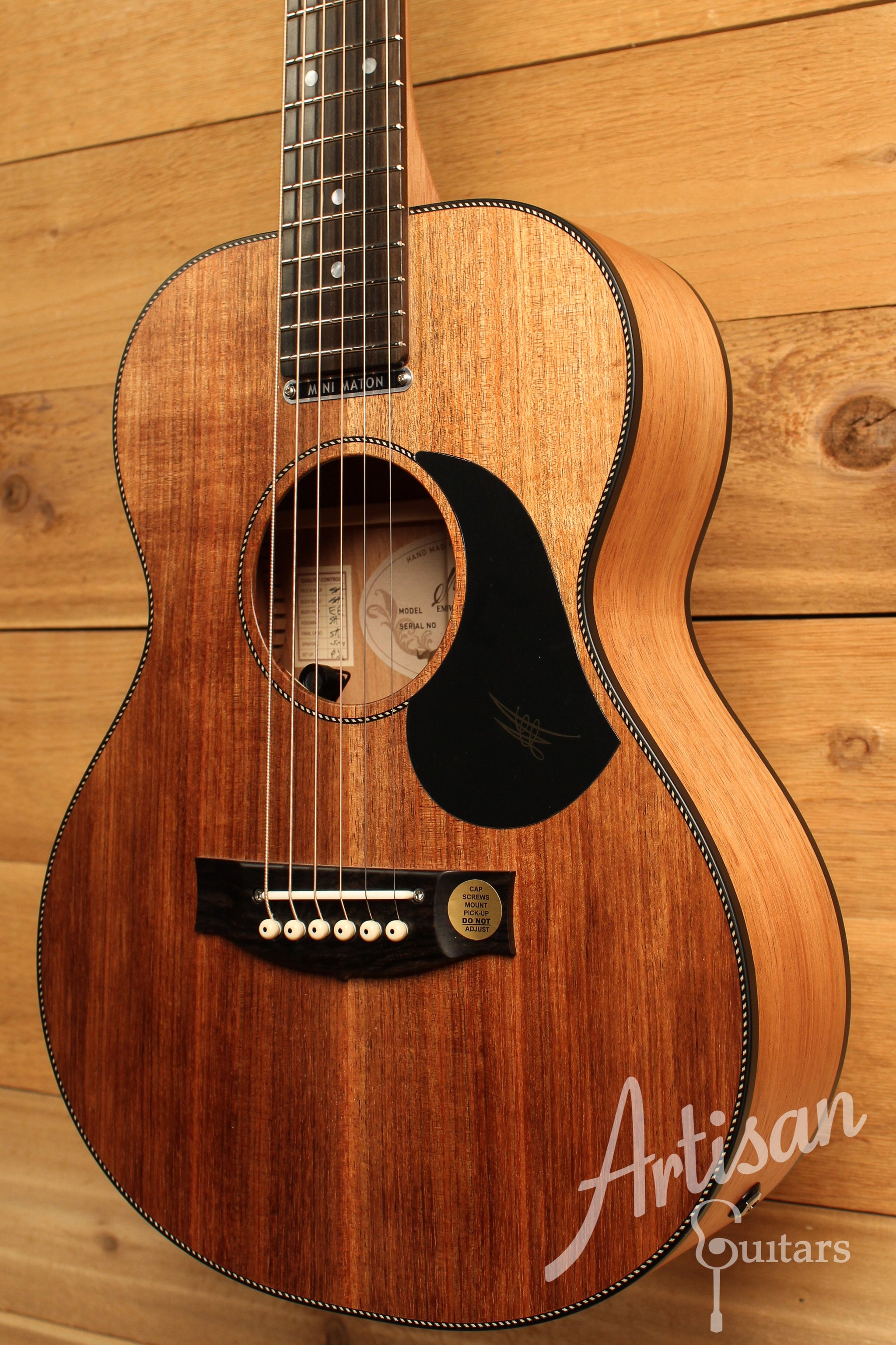 Maton EMBW6 Mini Guitar w/ Blackwood Top, Back & Sides and AP5 Pro Pickup System ID-12778 - Artisan Guitars