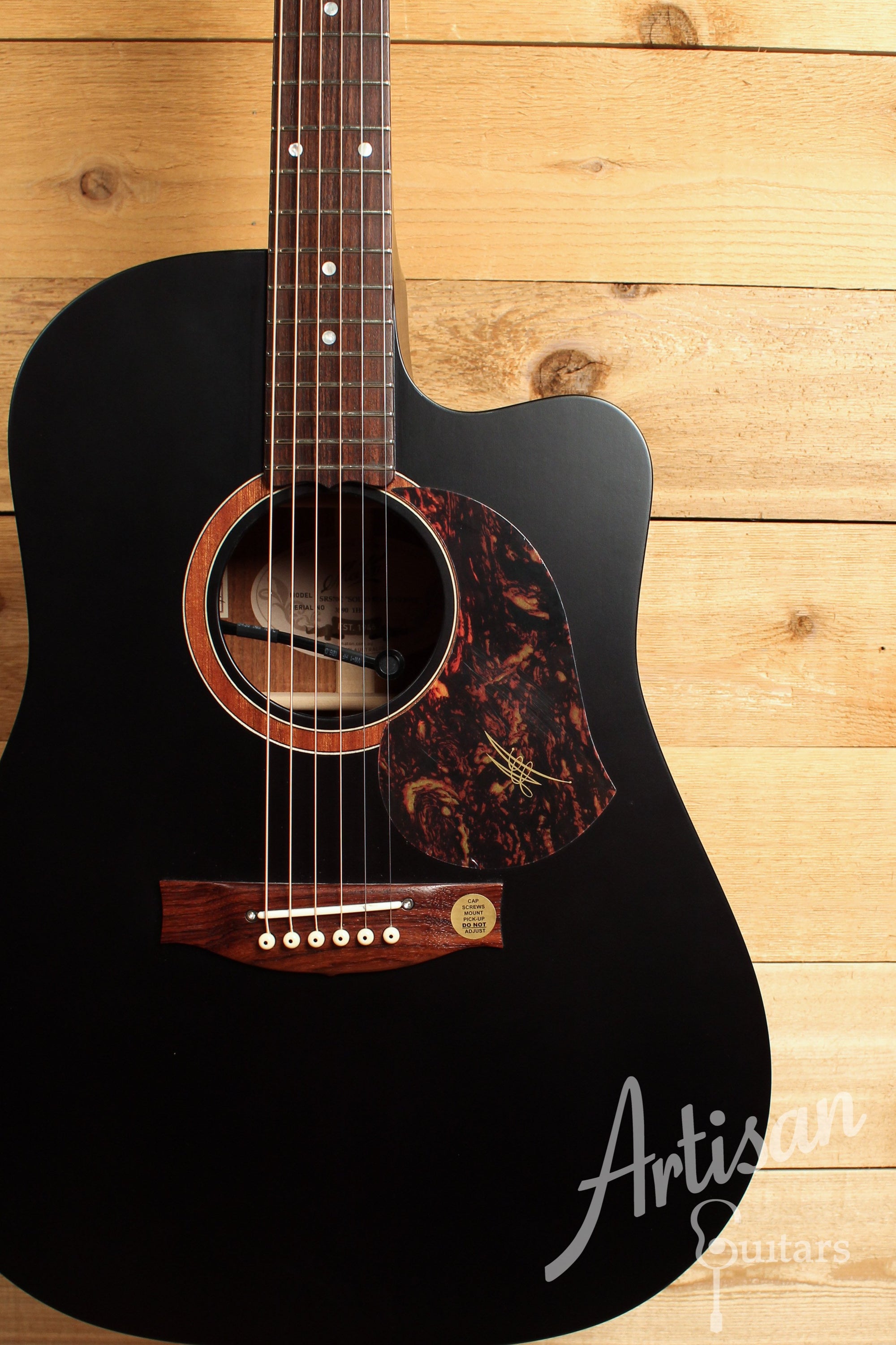 Maton SRS70C Solid Road Series Acoustic Electric w/ Satin Black Finish & AP5 Pro Pickup ID-12771 - Artisan Guitars