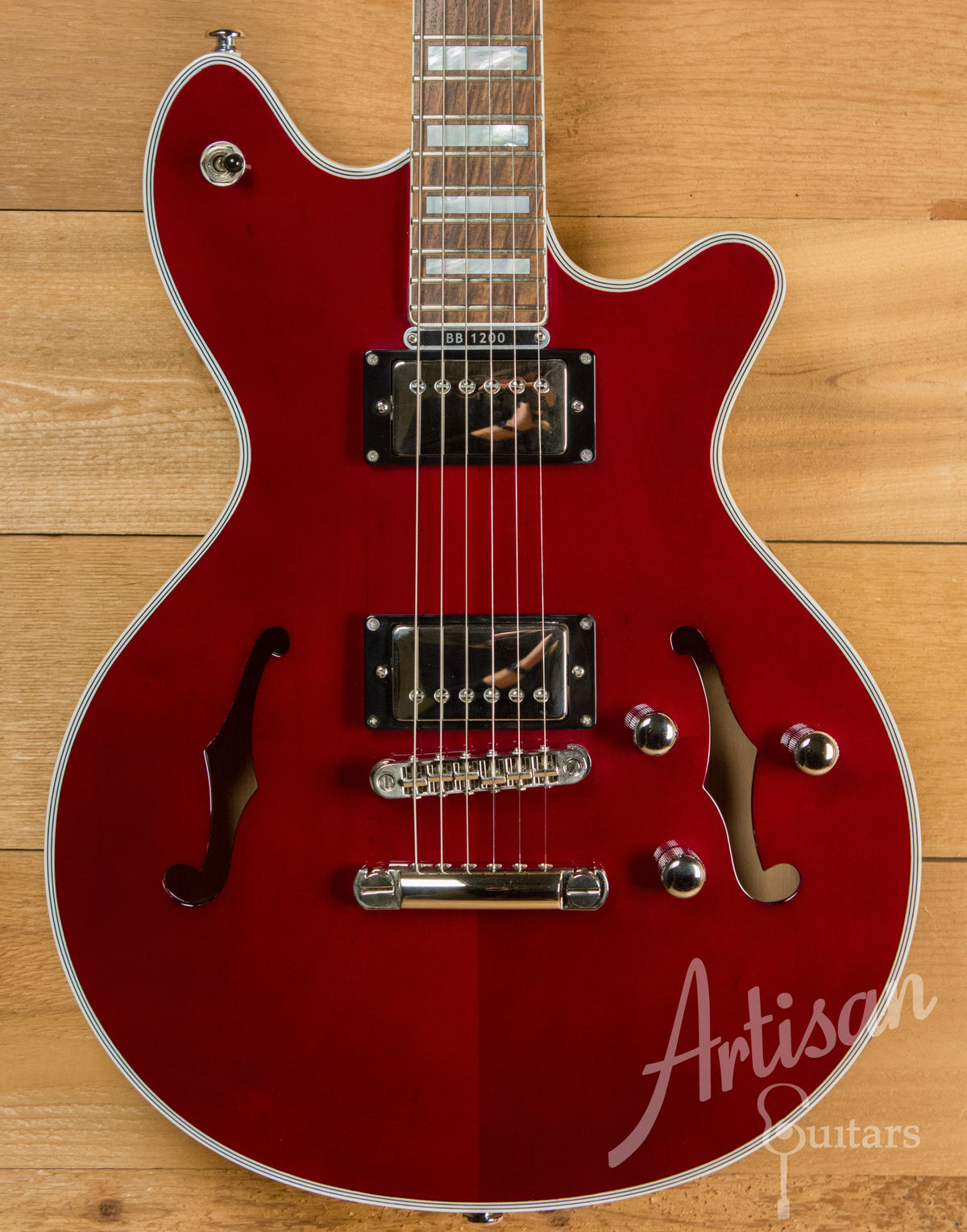 Maton BB1200 Electric Guitar Cherry Red Finish Pre-Owned 2012 ID-11216 - Artisan Guitars