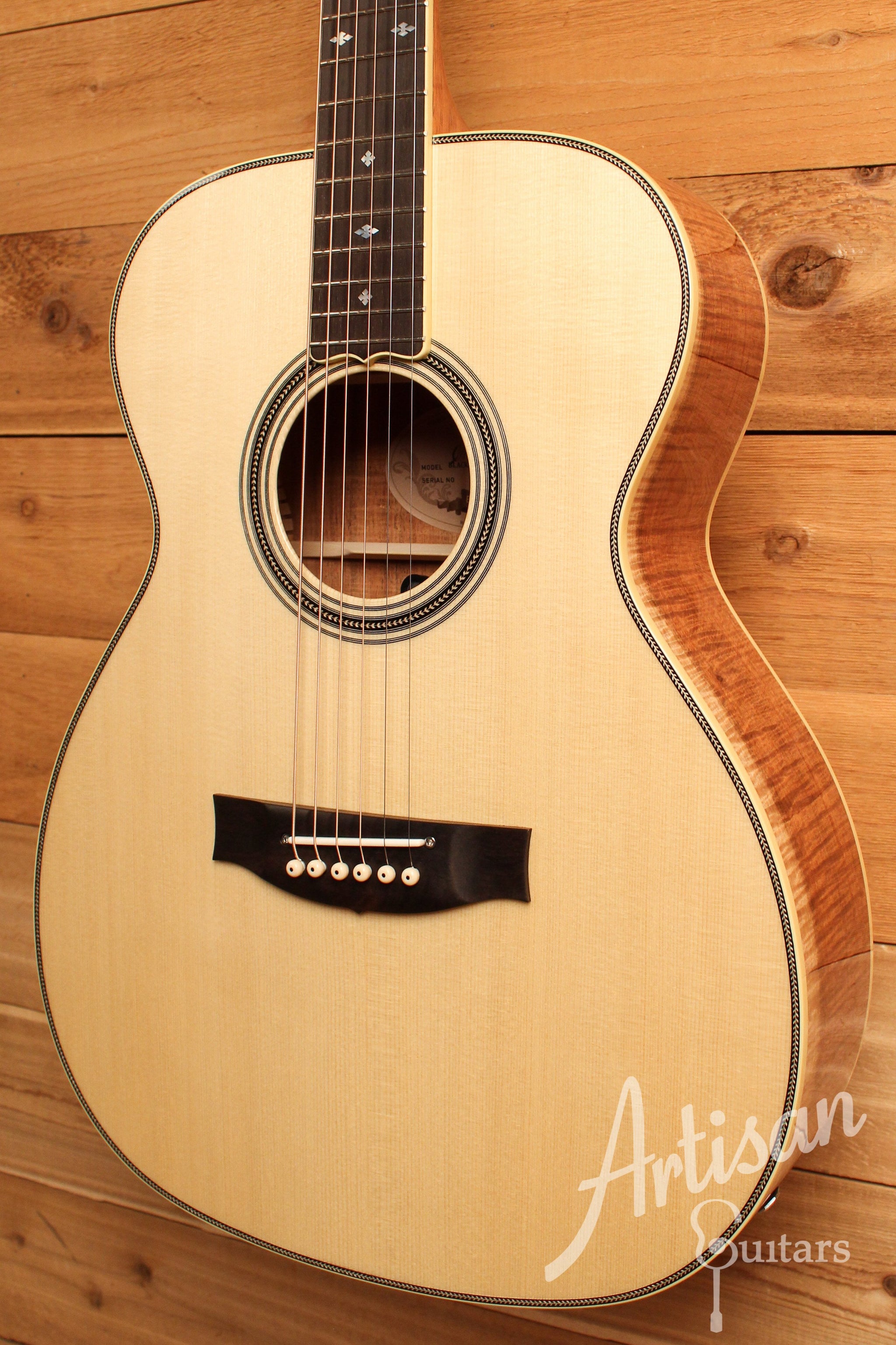Maton Custom Shop Classic Blackwood Special Guitar with European Spruce & Figured Blackwood  ID-12820 - Artisan Guitars