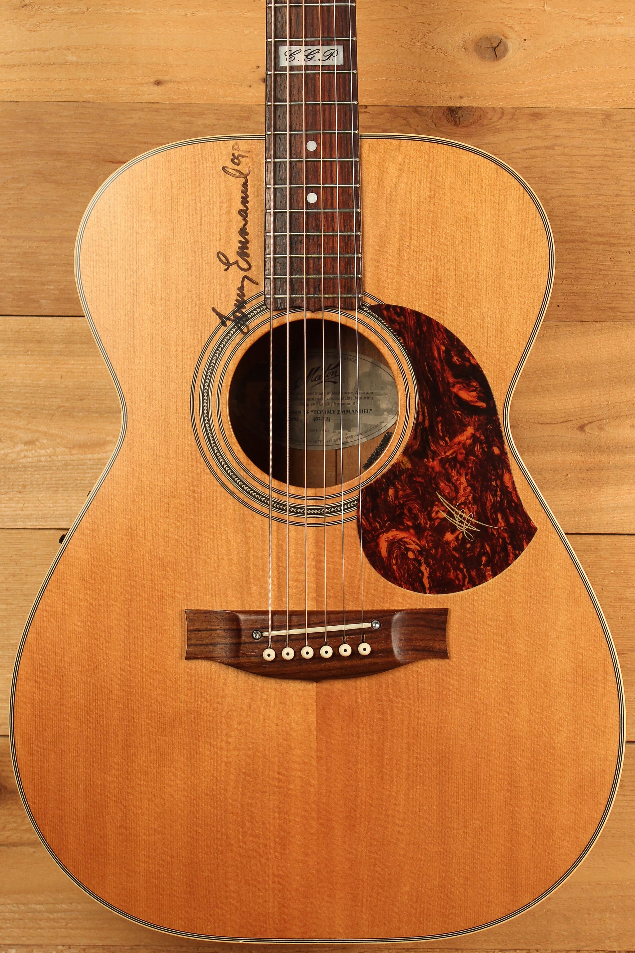 Maton EBG 808 TE Tommy Emmanuel Signature Guitar Pre-Owned 2012 ID-13669 - Artisan Guitars