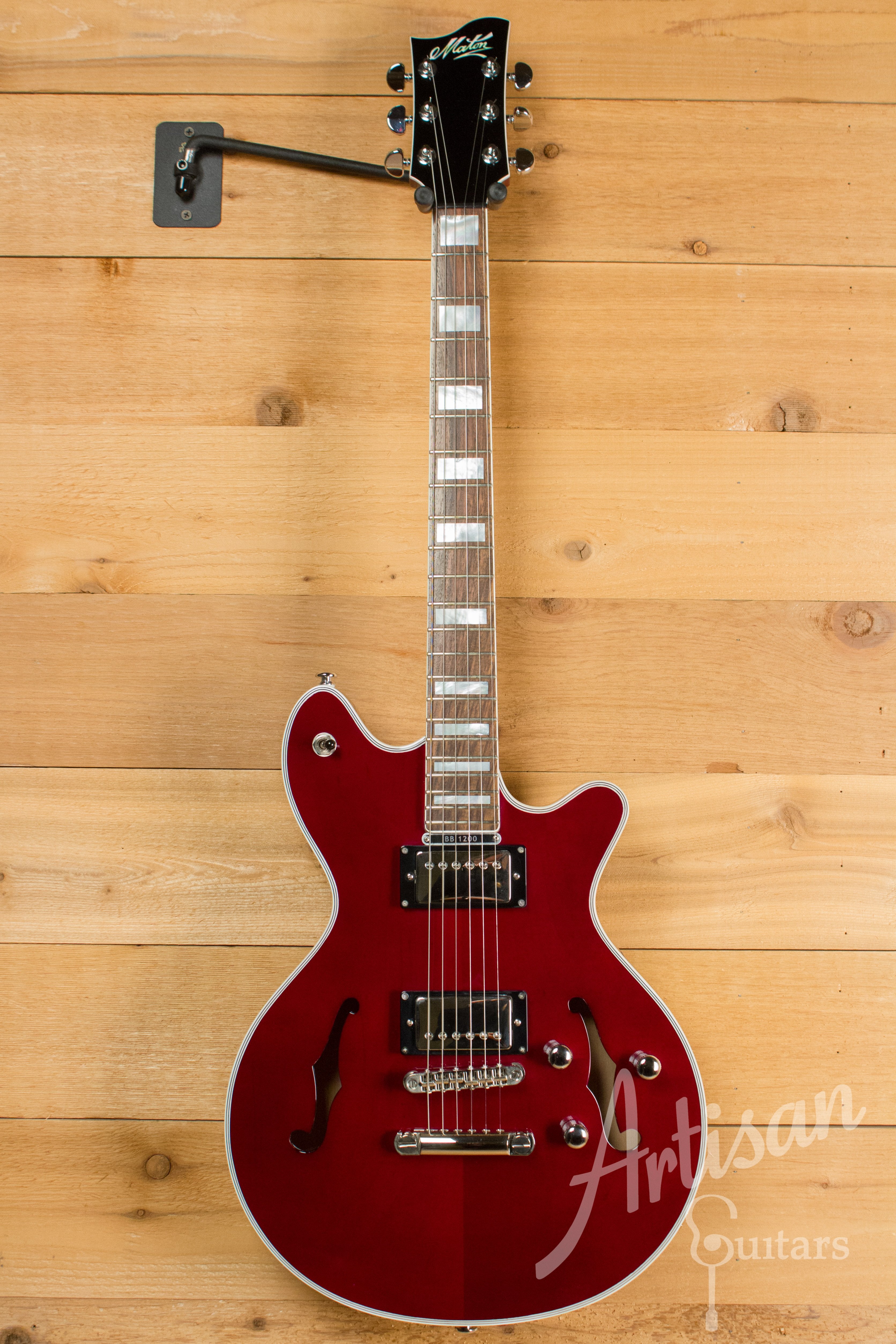Maton BB1200 Electric Guitar Cherry Red Finish Pre-Owned 2012 ID-11216 - Artisan Guitars