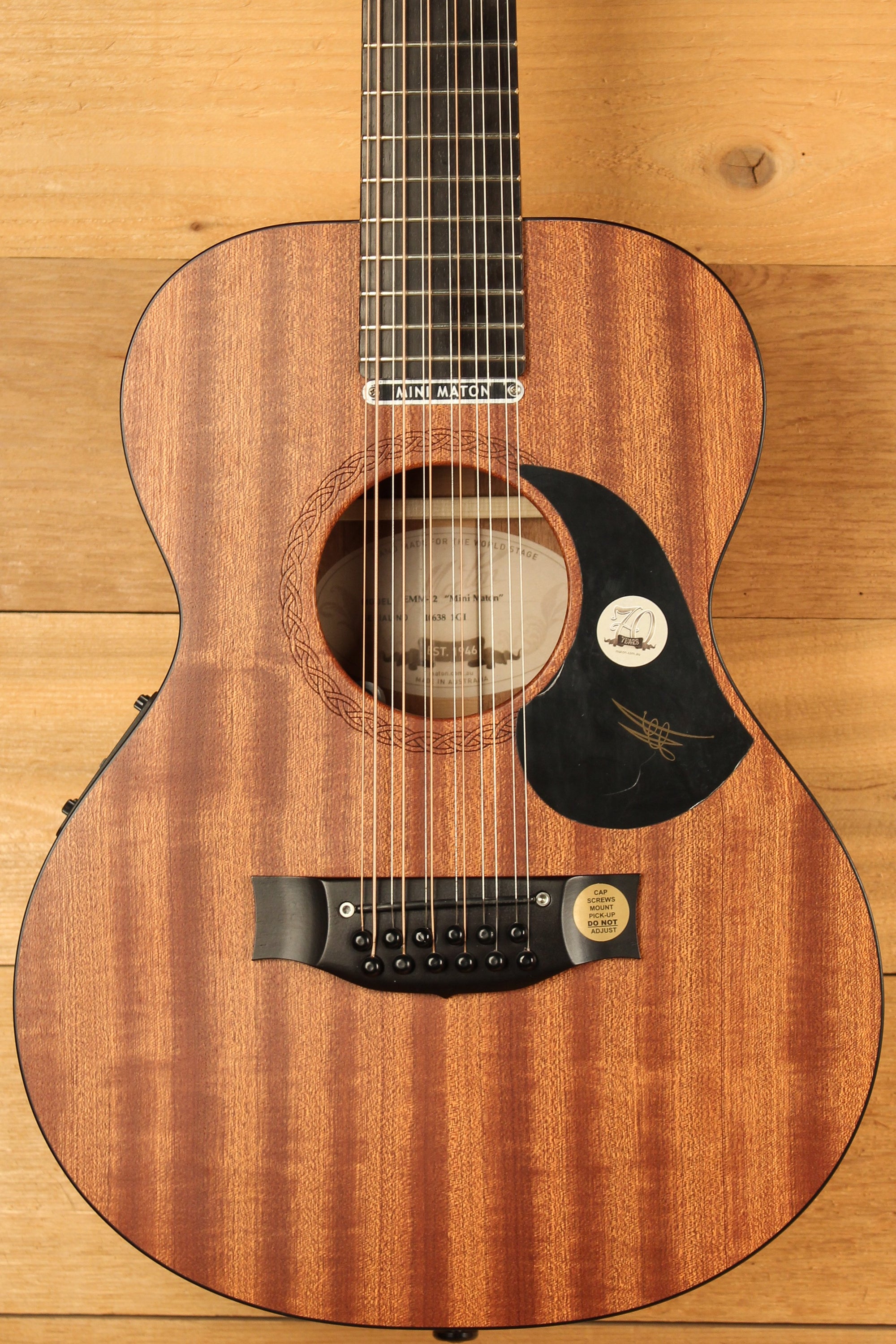 Maton EMM-12 String Mini Maton All Mahogany with AP5 Pro Pre-Owned 2019 ID-13256 - Artisan Guitars