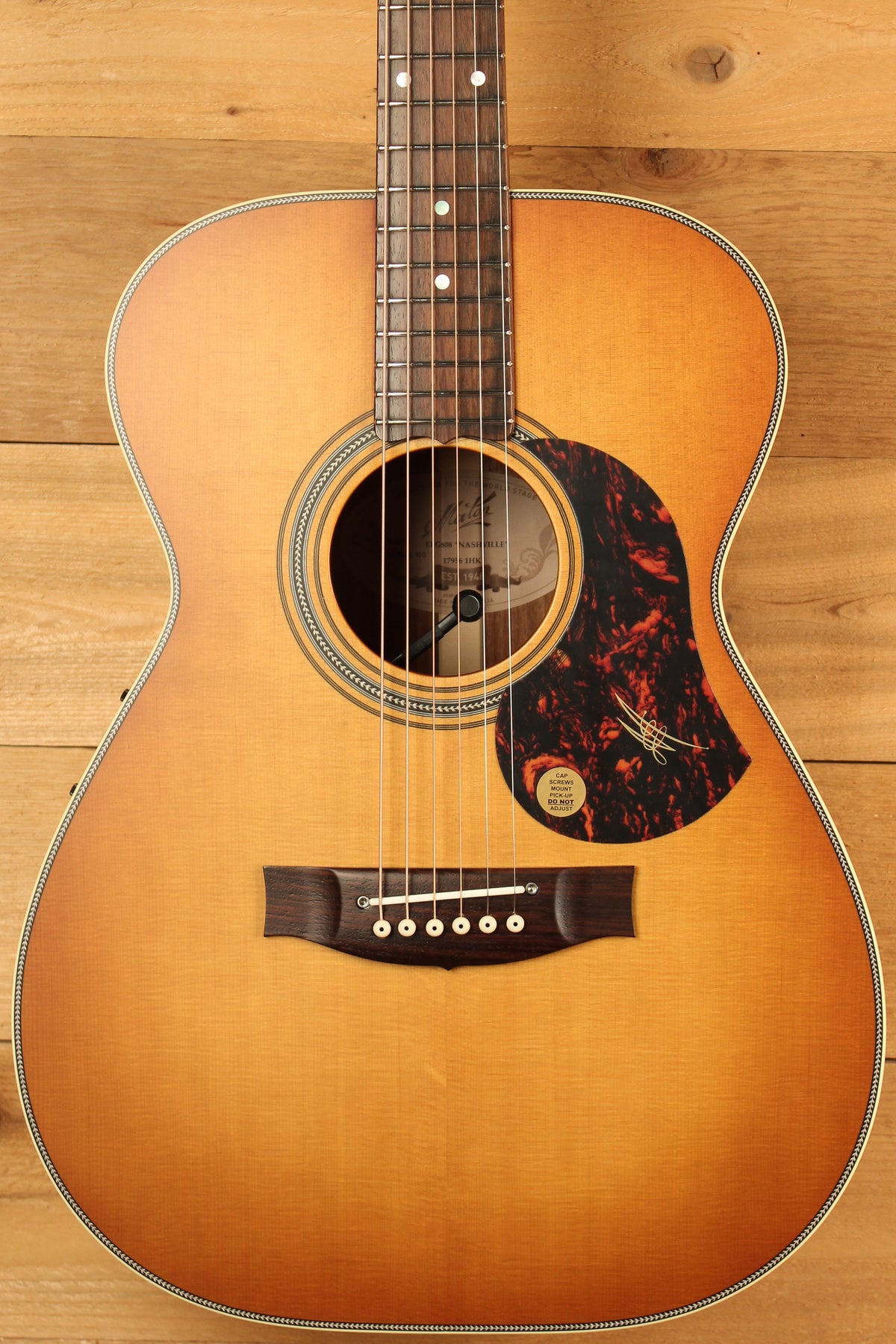 Maton EBG808 Nashville Series Sitka Spruce & Blackwood w/ Vintage Amber Sunburst Finish ID-13254 - Artisan Guitars