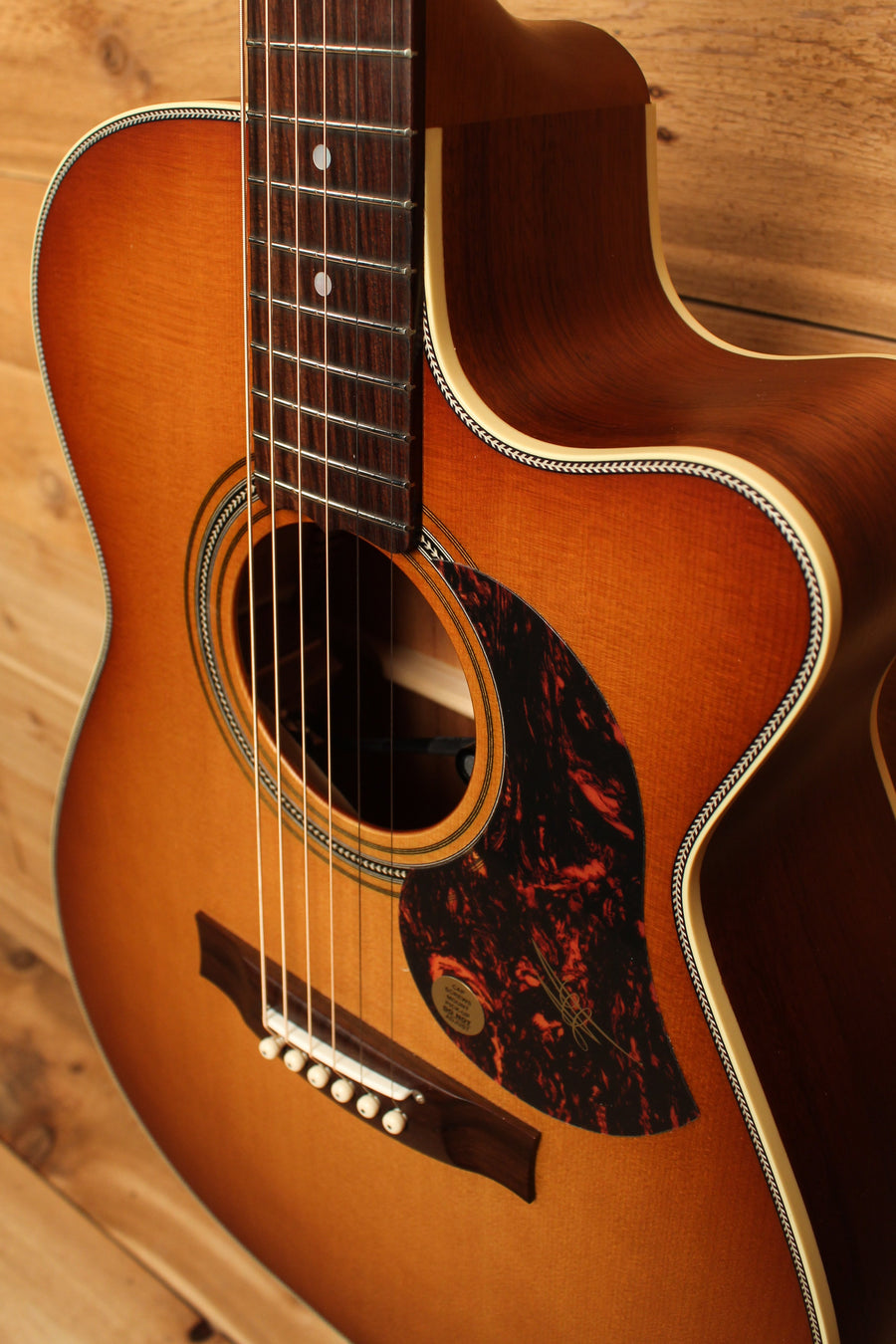 Maton EBG808C Nashville Series Sitka Spruce and Blackwood, Vintage Amber Sunburst and Cutaway ID-13078 - Artisan Guitars