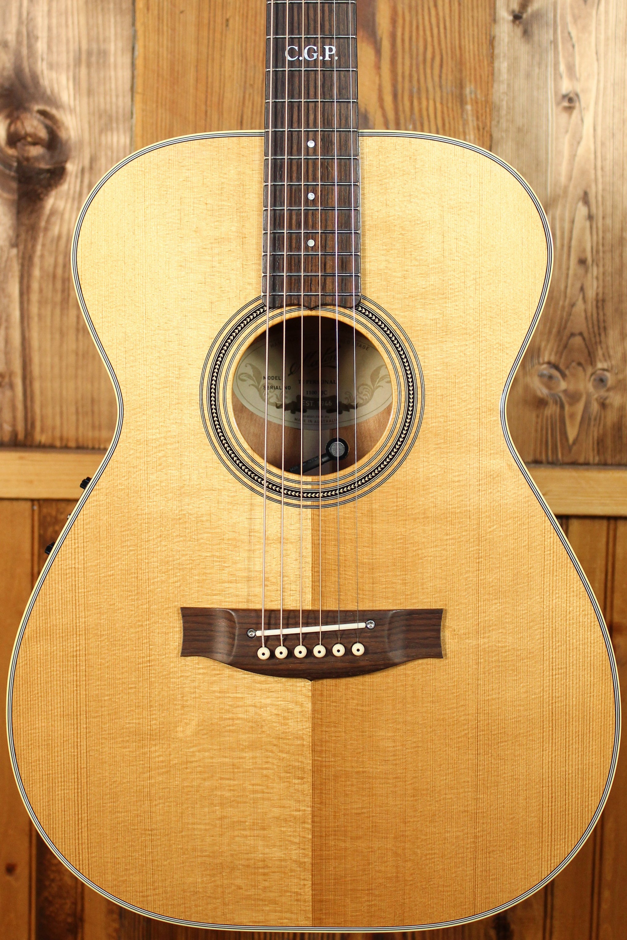 Maton Custom Shop TE Personal w/ Sitka Spruce & Queensland Maple w/ High Gloss Finish ID-13772 - Artisan Guitars