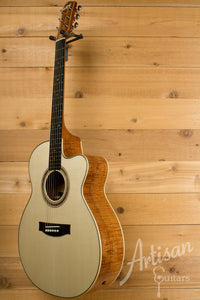 Maton Custom Shop Jumbo Guitar Cutaway with Sitka Spruce and Fiddleback Blackwood ID-11065 - Artisan Guitars