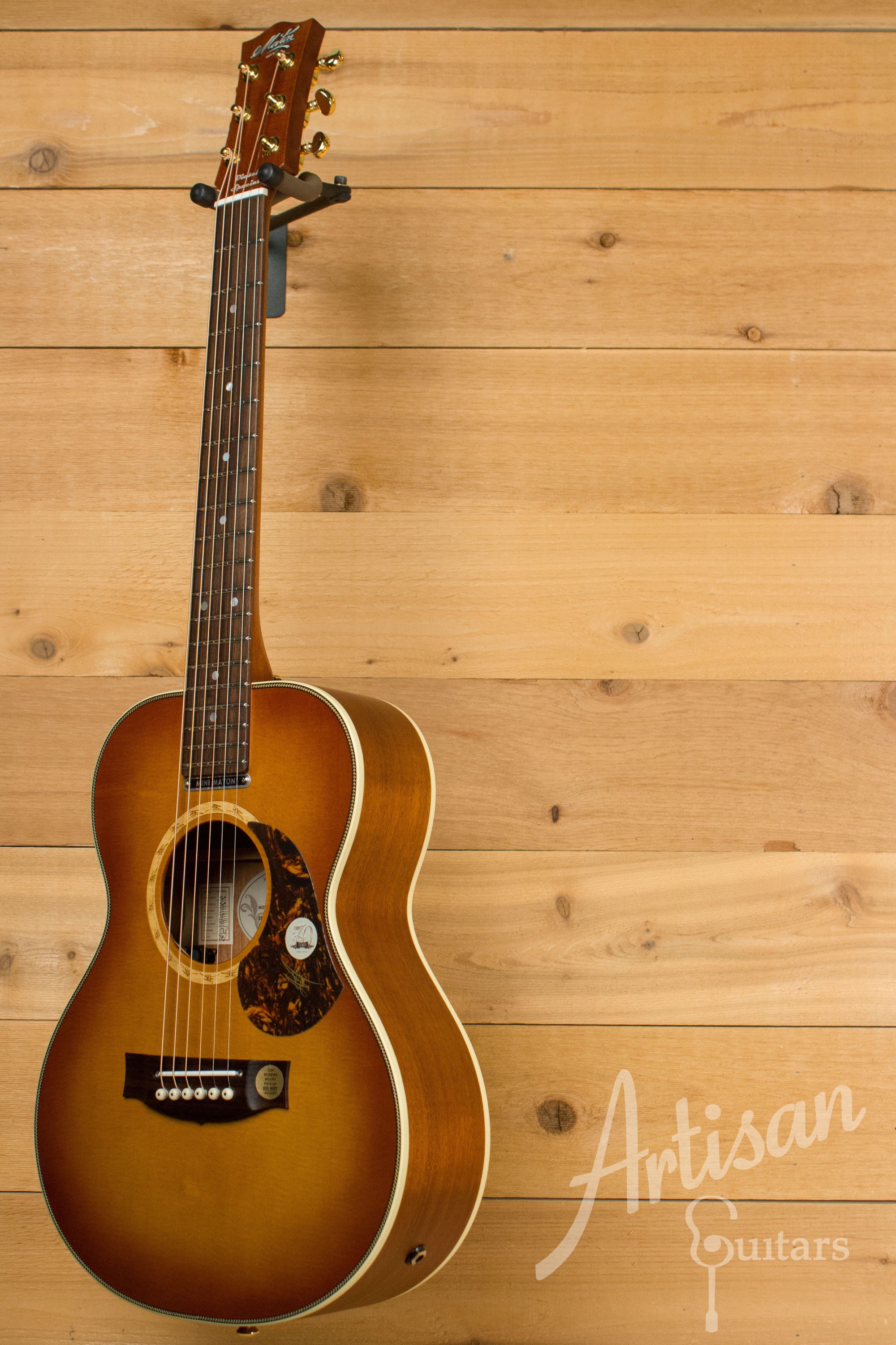 Maton EMD6 Mini Maton Diesel Sitka with Blackwood and Vintage Amber Sunburst ID-10122 - Artisan Guitars