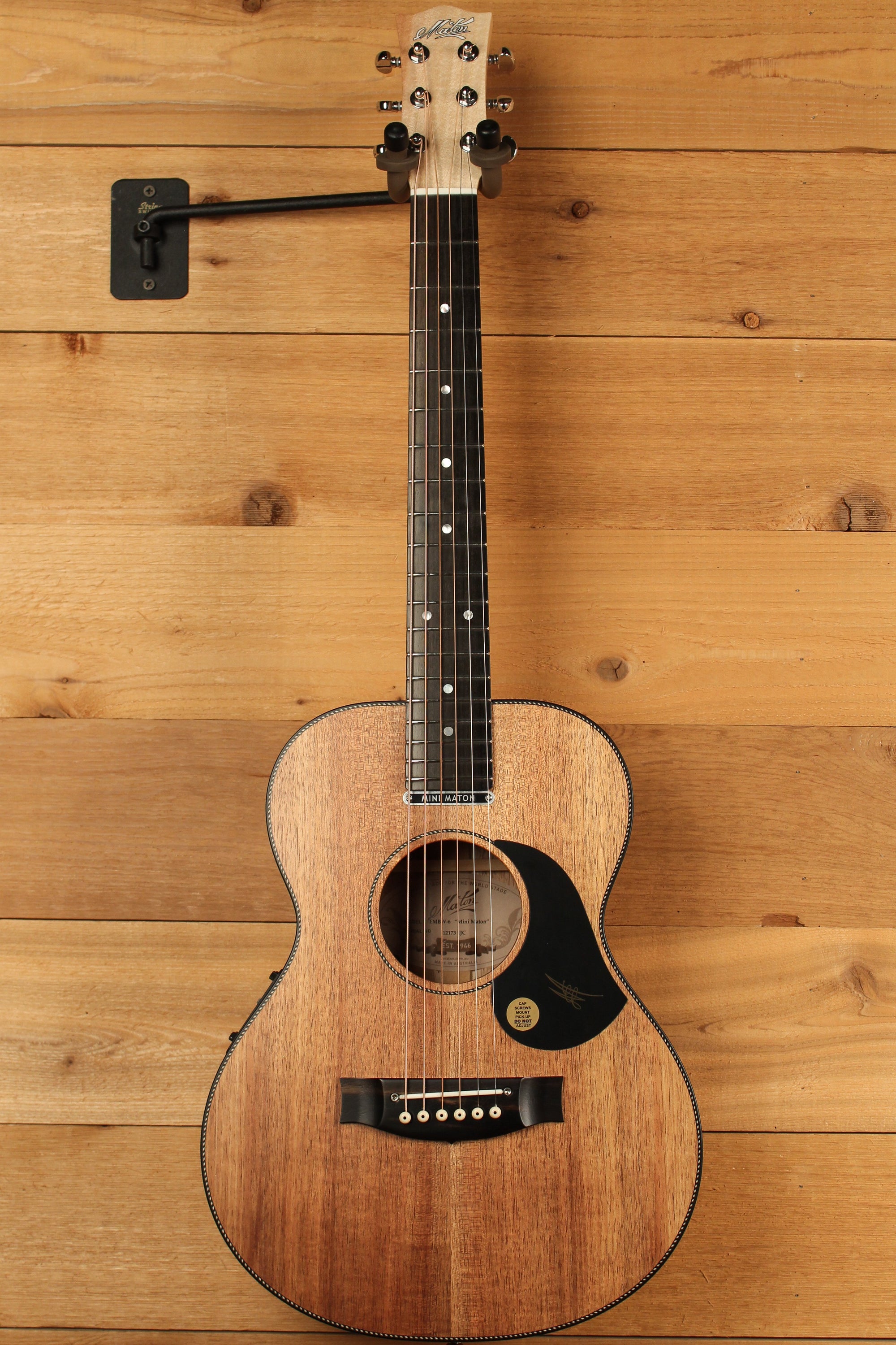Maton EMBW6 Mini Guitar w/ Blackwood Top, Back & Sides and AP5 Pro Pickup System ID-13366 - Artisan Guitars