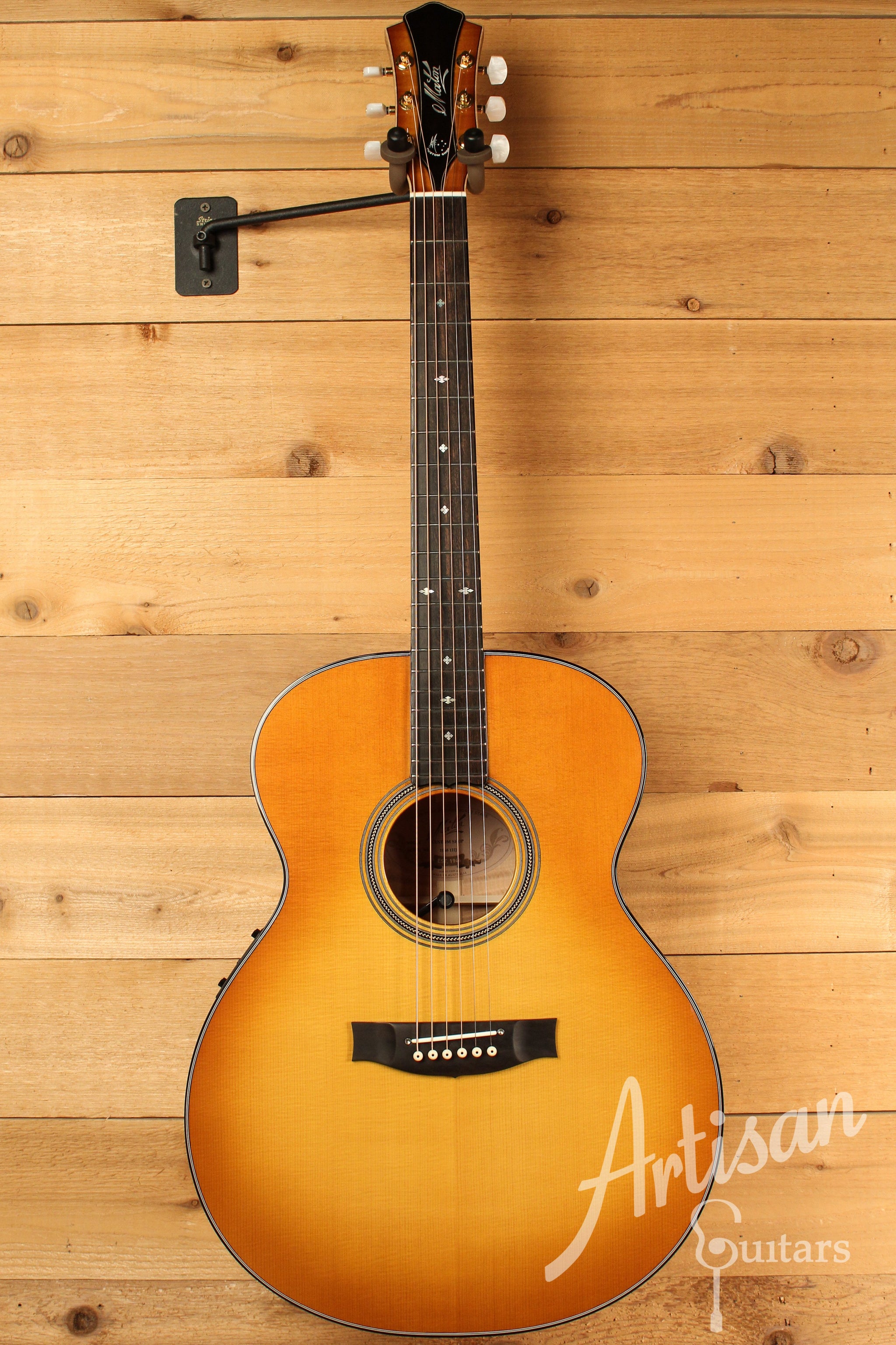 Maton Custom Shop Jumbo w/ European Spruce & Hard Rock Maple w/ Ice Tea Finish  ID-12822 - Artisan Guitars