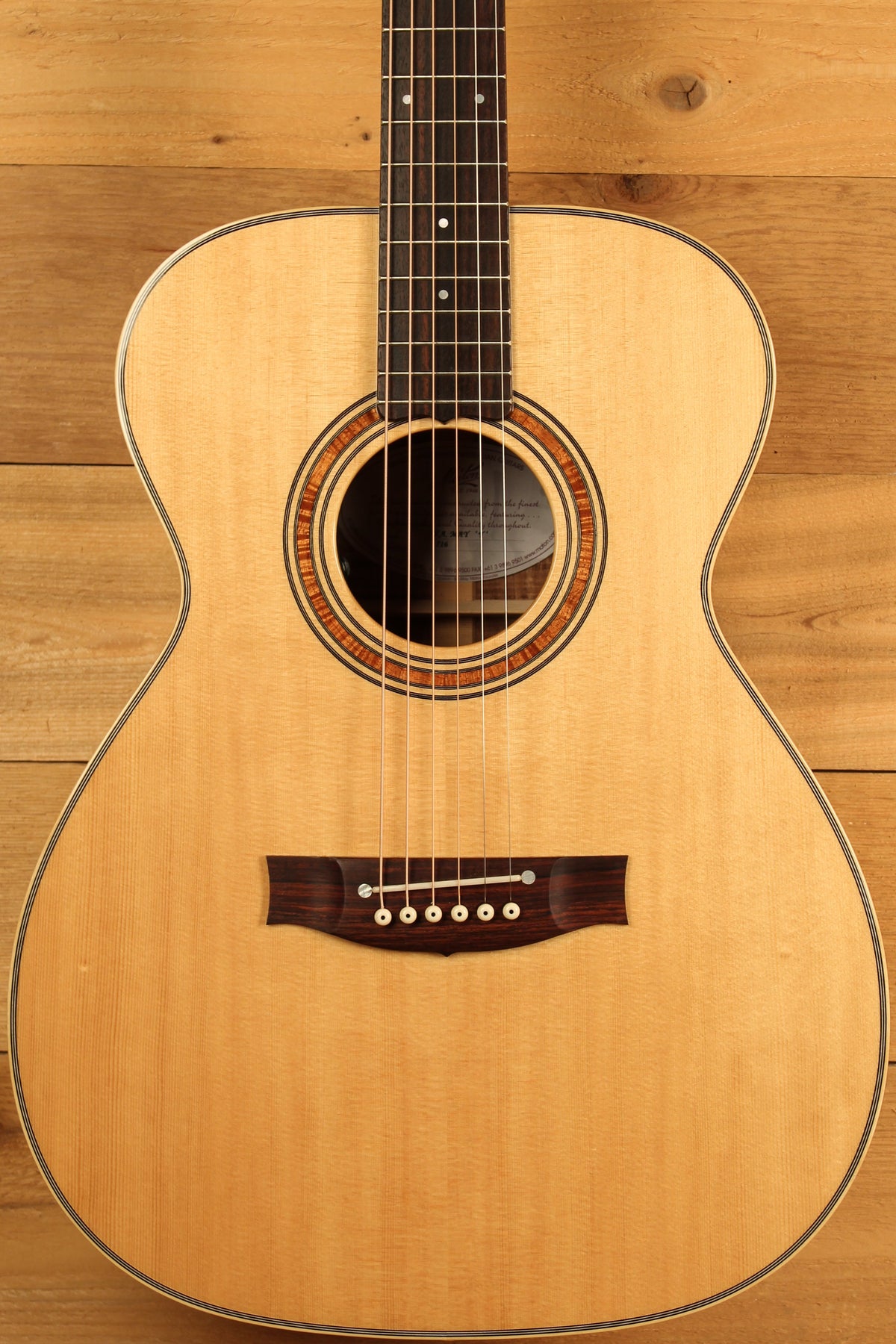 Maton WA May Custom Shop 808 w/ Sitka Spruce & Fiddleback Blackwood Pre-Owned 2017 ID-13521 - Artisan Guitars