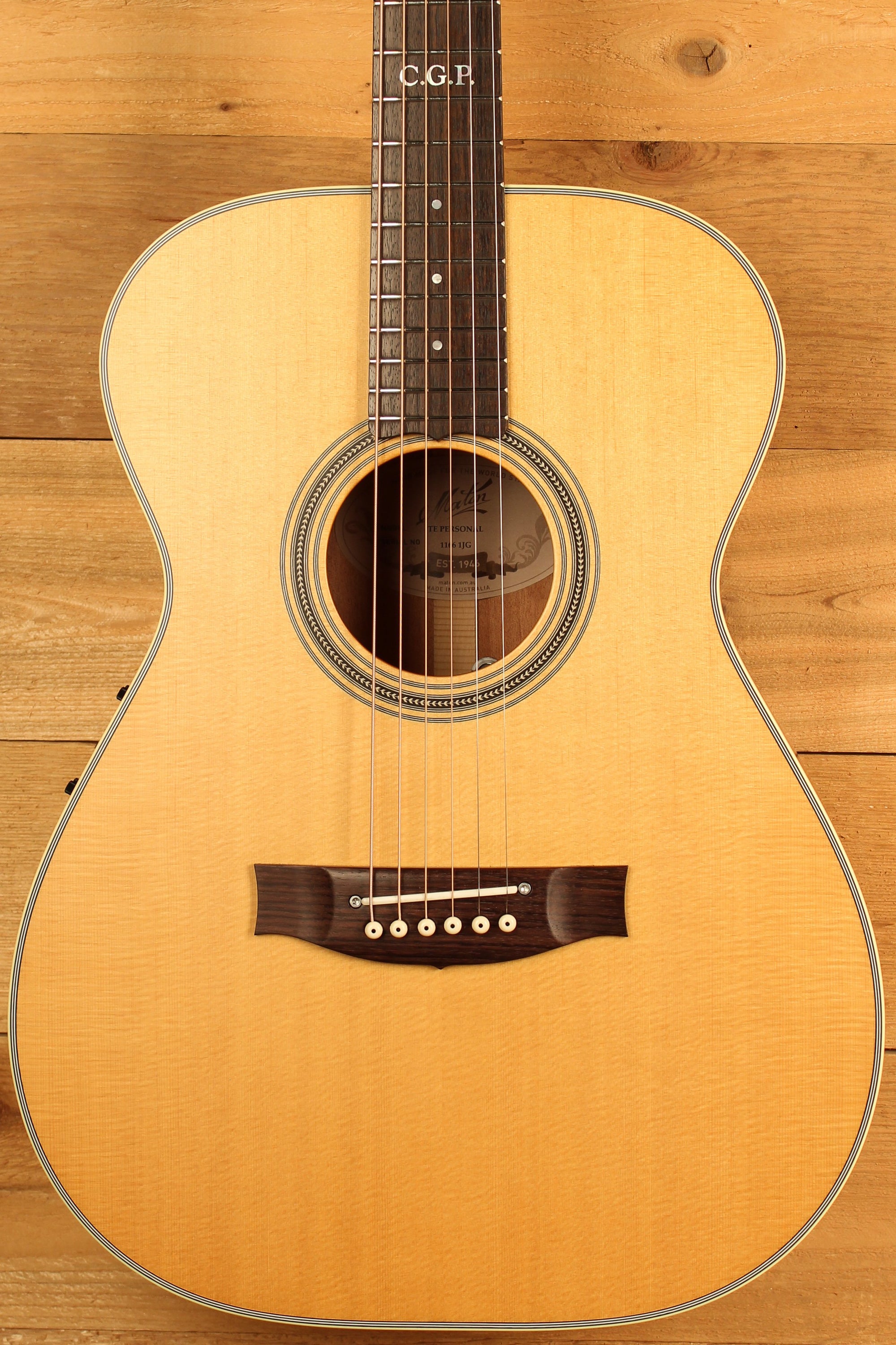 Maton Custom Shop T.E Personal Guitar Sitka Spruce & Queensland Maple ID-13619 - Artisan Guitars