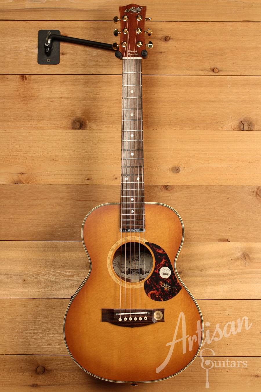 Maton EMD6 Mini Maton Diesel Sitka with Blackwood and Vintage Amber Sunburst ID-11355 - Artisan Guitars