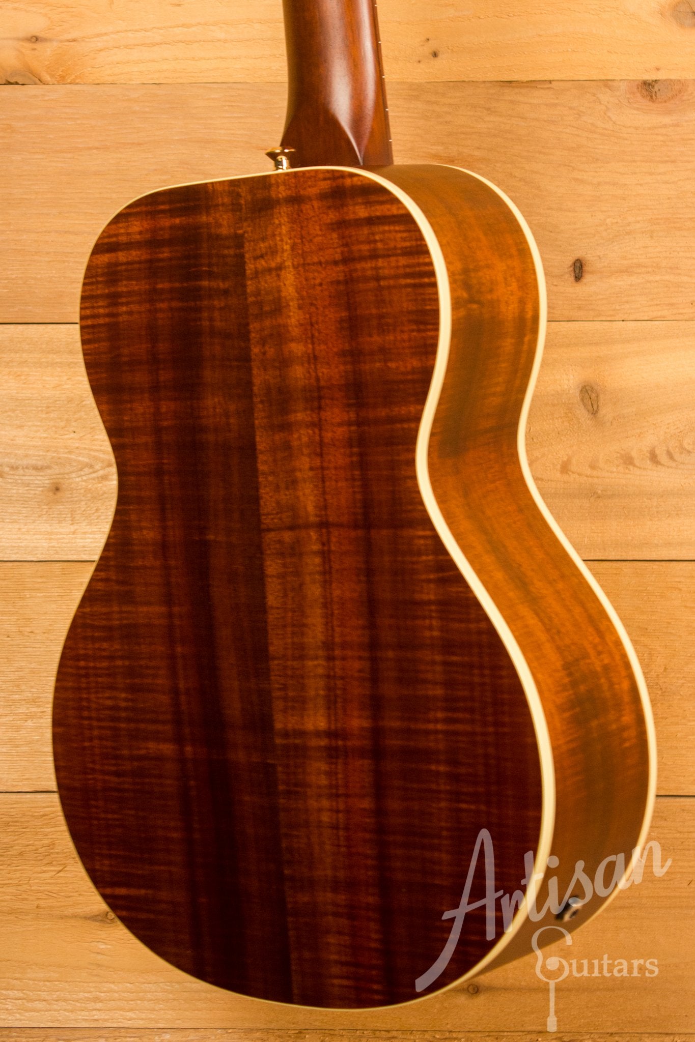 Maton EMD12 Mini Maton Sitka with Blackwood and Vintage Amber Sunburst Lefty ID-11604 - Artisan Guitars