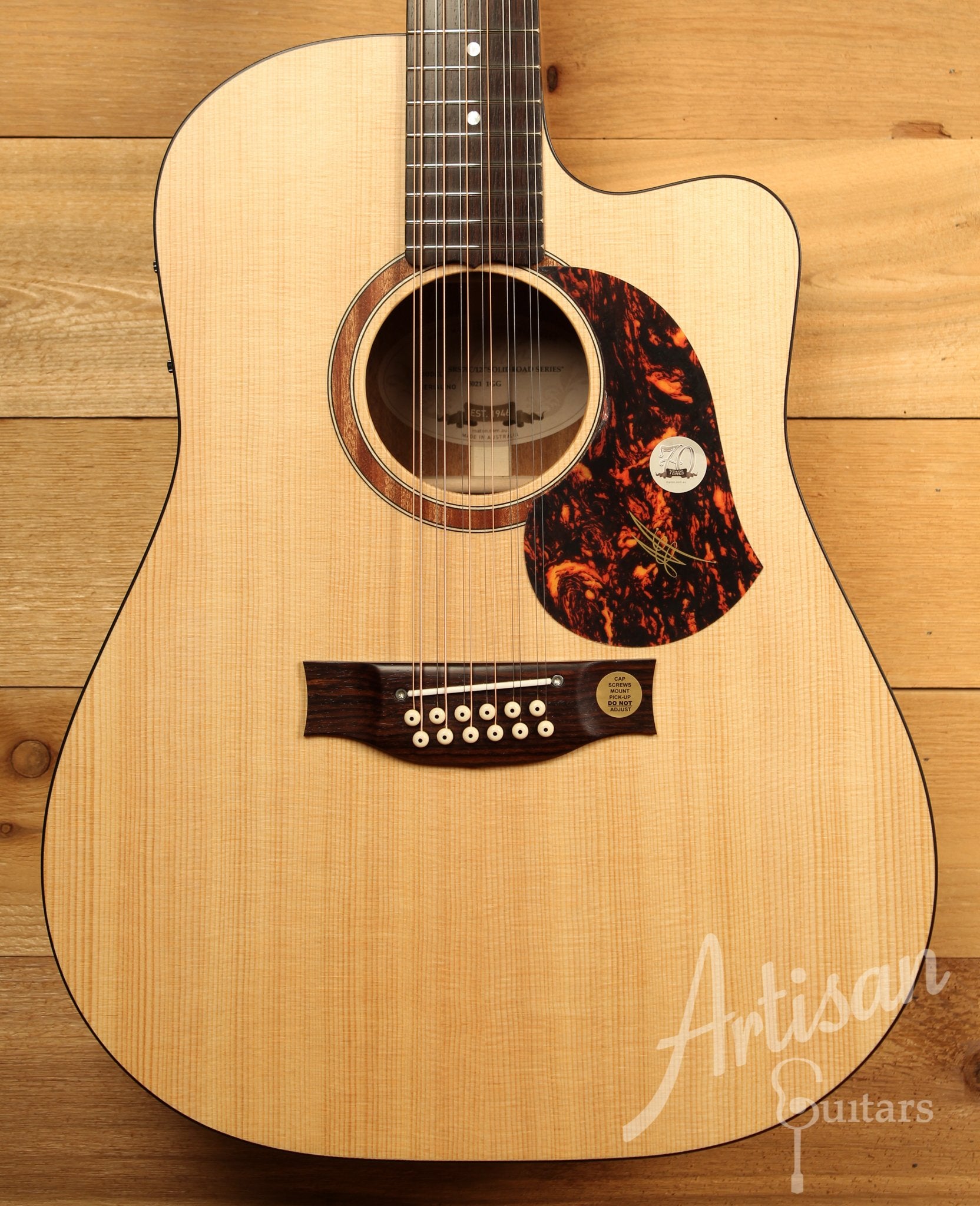 Maton SRS 70/12 12 String Guitar Solid Road Series Sitka and Blackwood AP5 Pro ID-11556 - Artisan Guitars