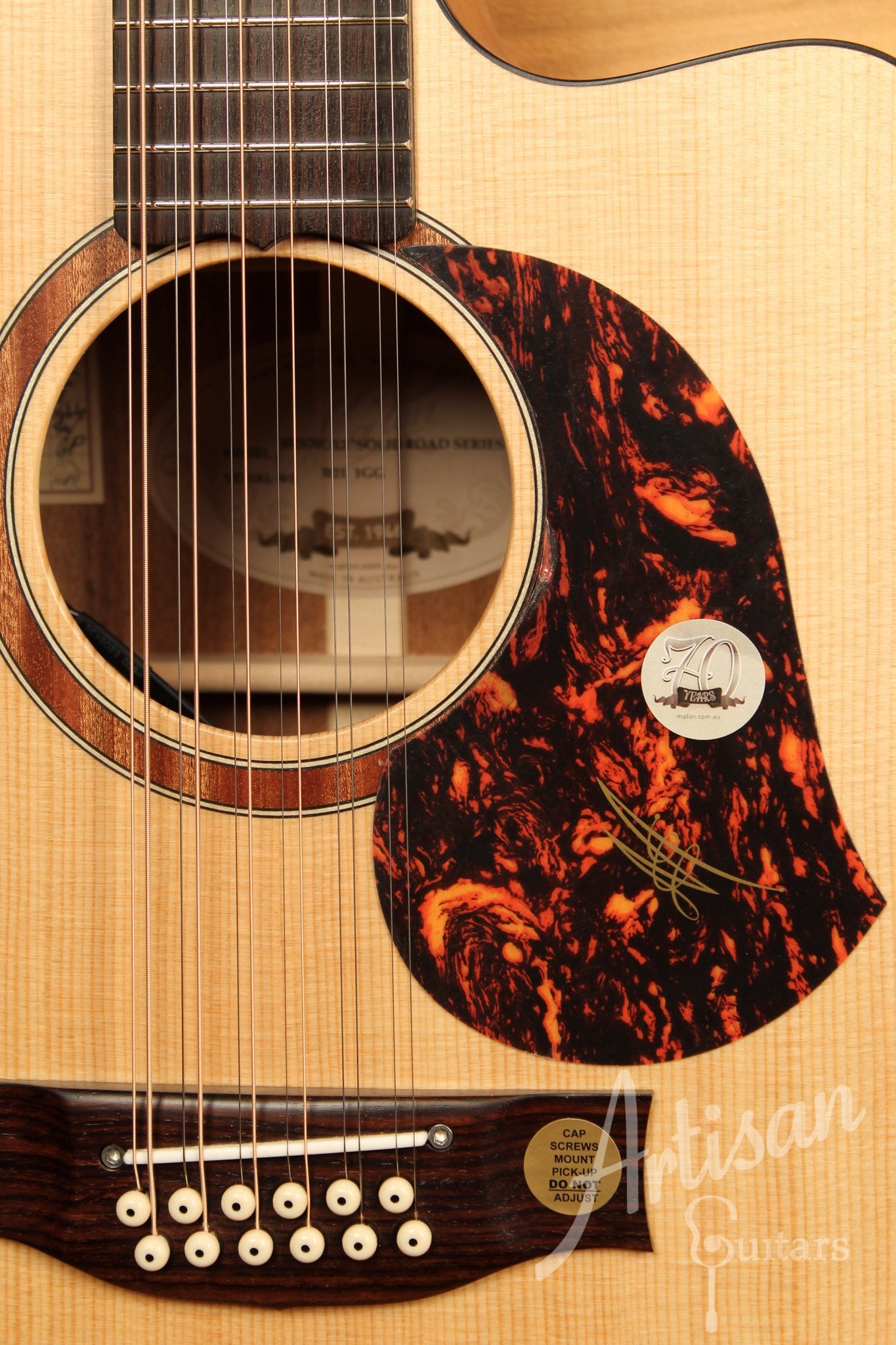 Maton SRS 70/12 12 String Guitar Solid Road Series Sitka and Blackwood AP5 Pro ID-11556 - Artisan Guitars
