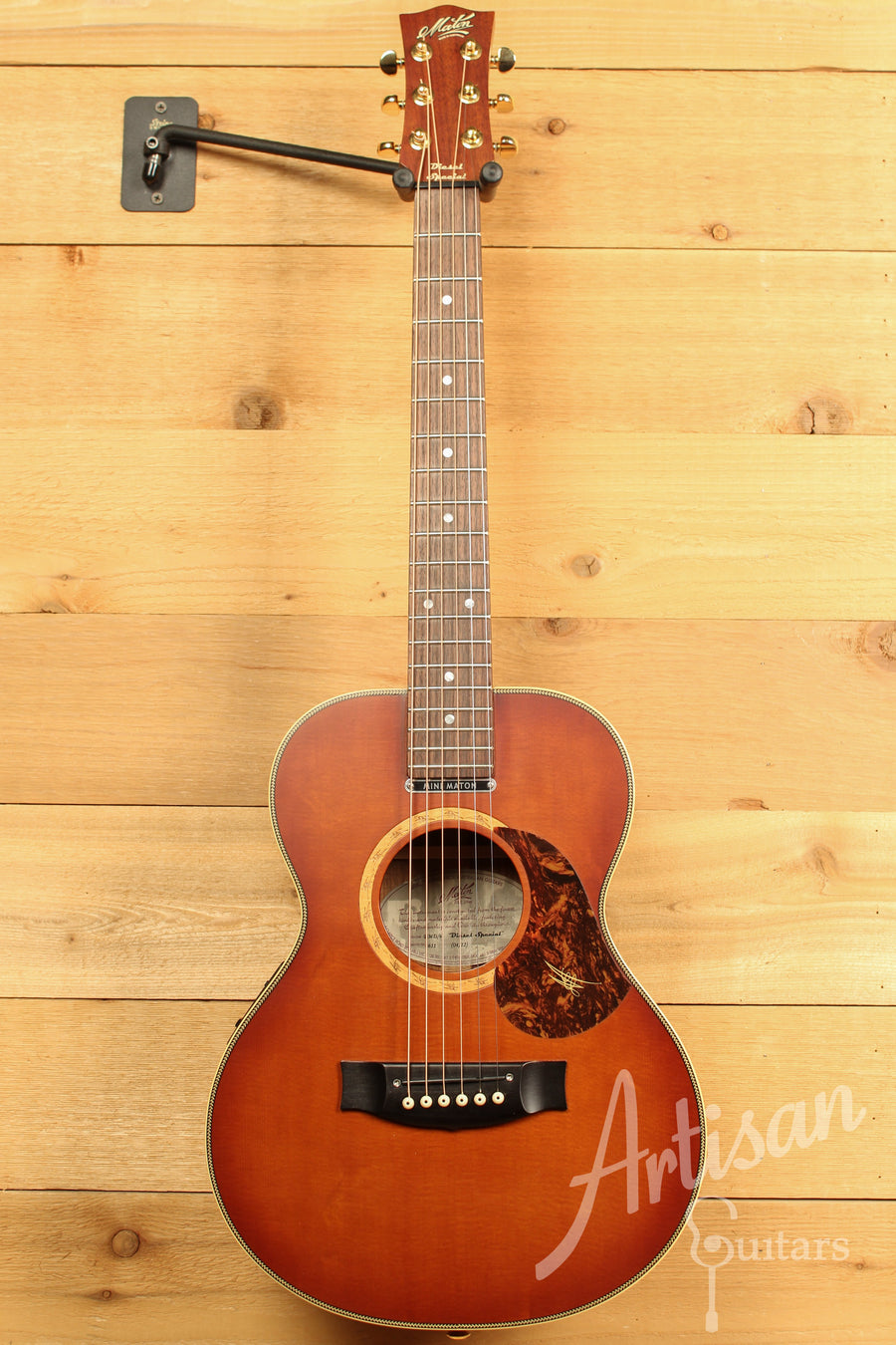 Maton EMD6 Mini Maton Diesel Sitka with Blackwood and Vintage Amber Sunburst Pre-Owned 2012 ID-11728 - Artisan Guitars