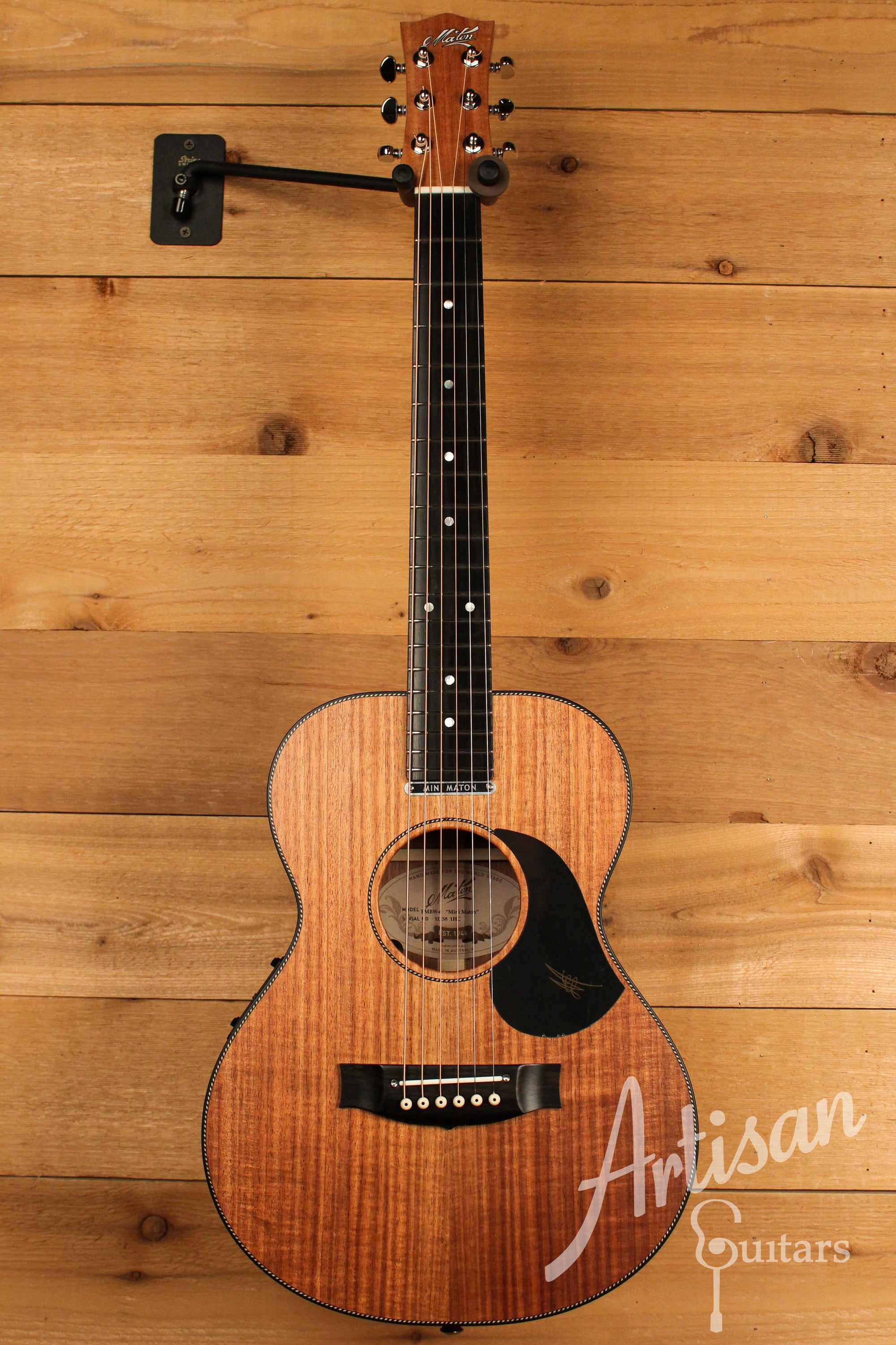 Maton EMBW6 Mini Guitar w/ Blackwood Top, Back & Sides and AP5 Pro Pickup System ID-12307 - Artisan Guitars