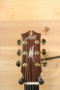 Pre-Owned 2014 Maton EM100C 808 Messiah Series with Sitka and Indian Rosewood Cutaway ID-9486 - Artisan Guitars