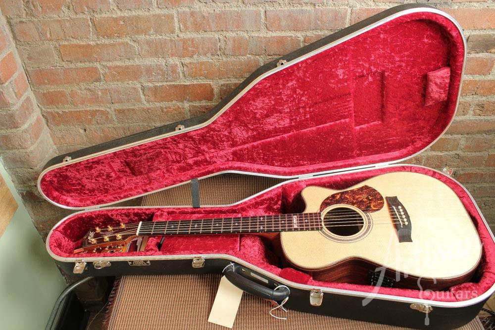 Pre-Owned 2014 Maton EM100C 808 Messiah Series with Sitka and Indian Rosewood Cutaway ID-9486 - Artisan Guitars