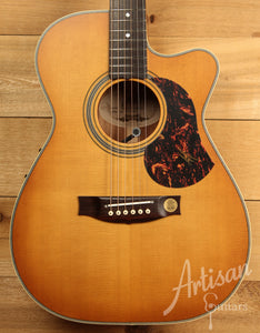 Maton EBG808C Nashville Series Sitka Spruce and Blackwood with Vintage Amber Sunburst Finish and Cutaway ID-11891 - Artisan Guitars