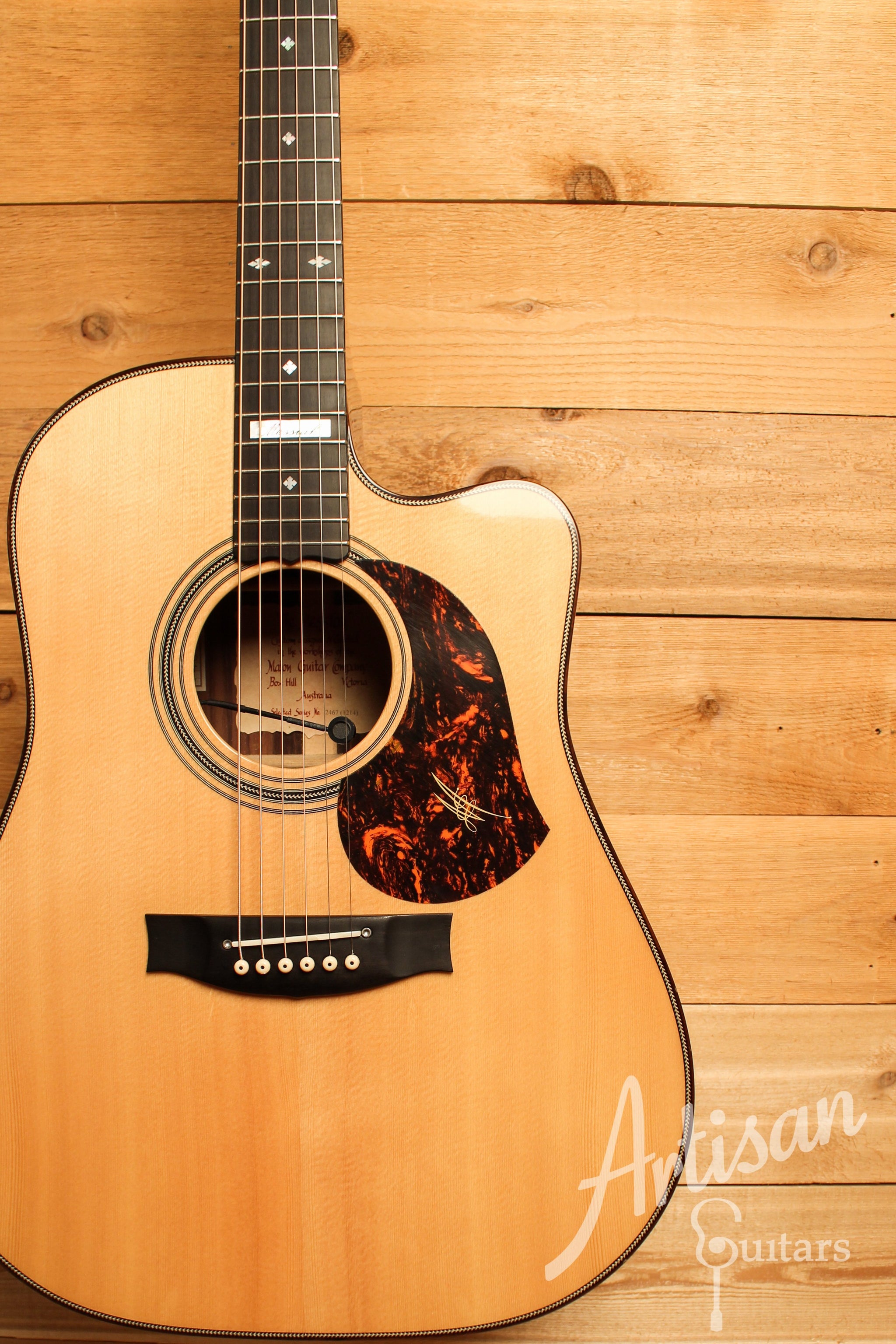 Maton EM100C Messiah Guitar Sitka Spruce and Indian Rosewood Pre-Owned 2015 ID-12366 - Artisan Guitars